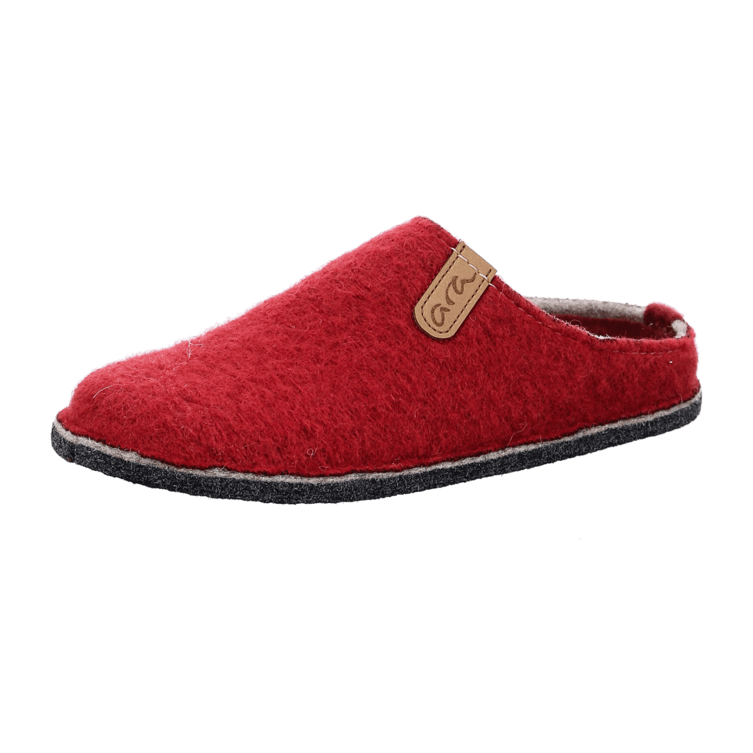 ARA COSY-W Women's Wool Felt Open-Toe Slippers Red