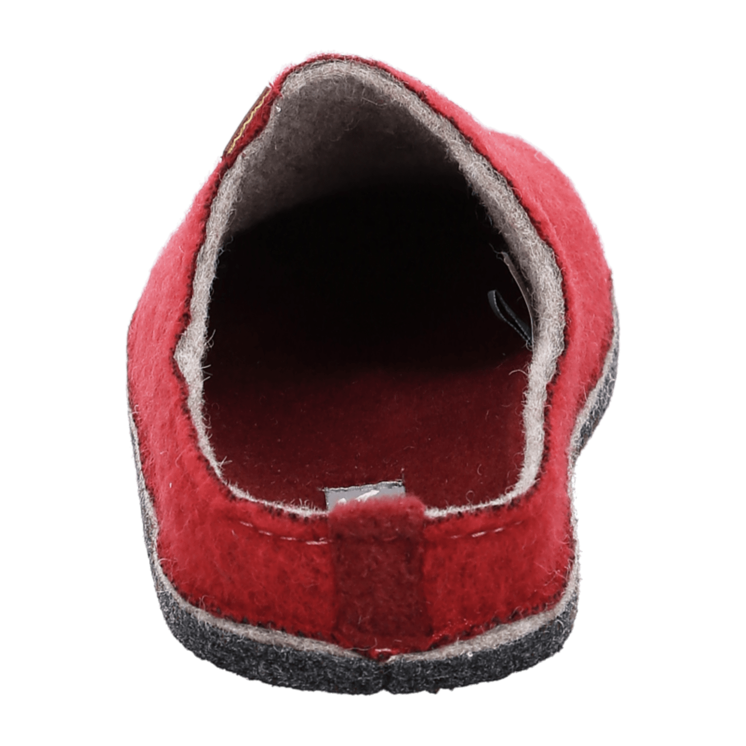 ARA COSY-W Women's Wool Felt Open-Toe Slippers Red