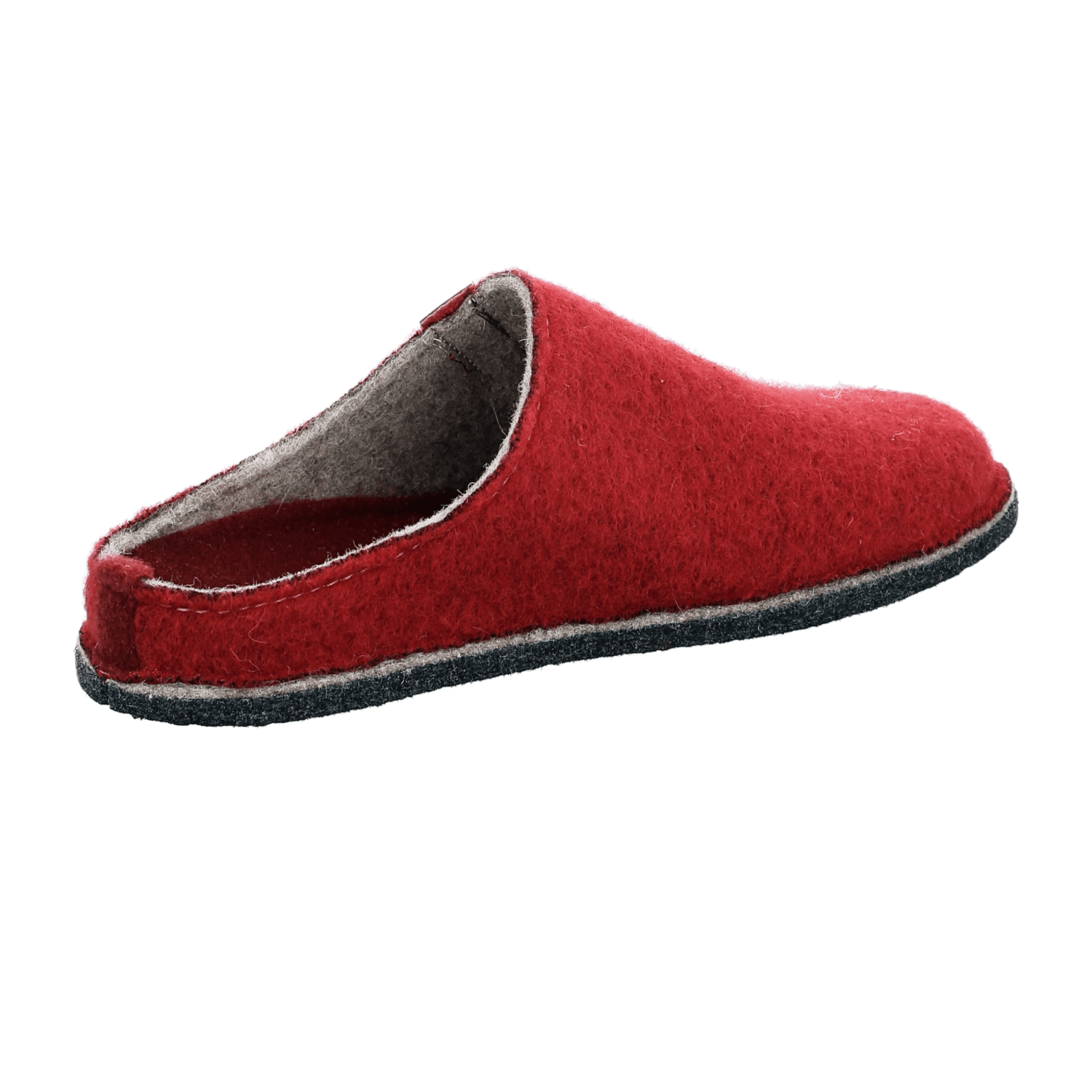 ARA COSY-W Women's Wool Felt Open-Toe Slippers Red