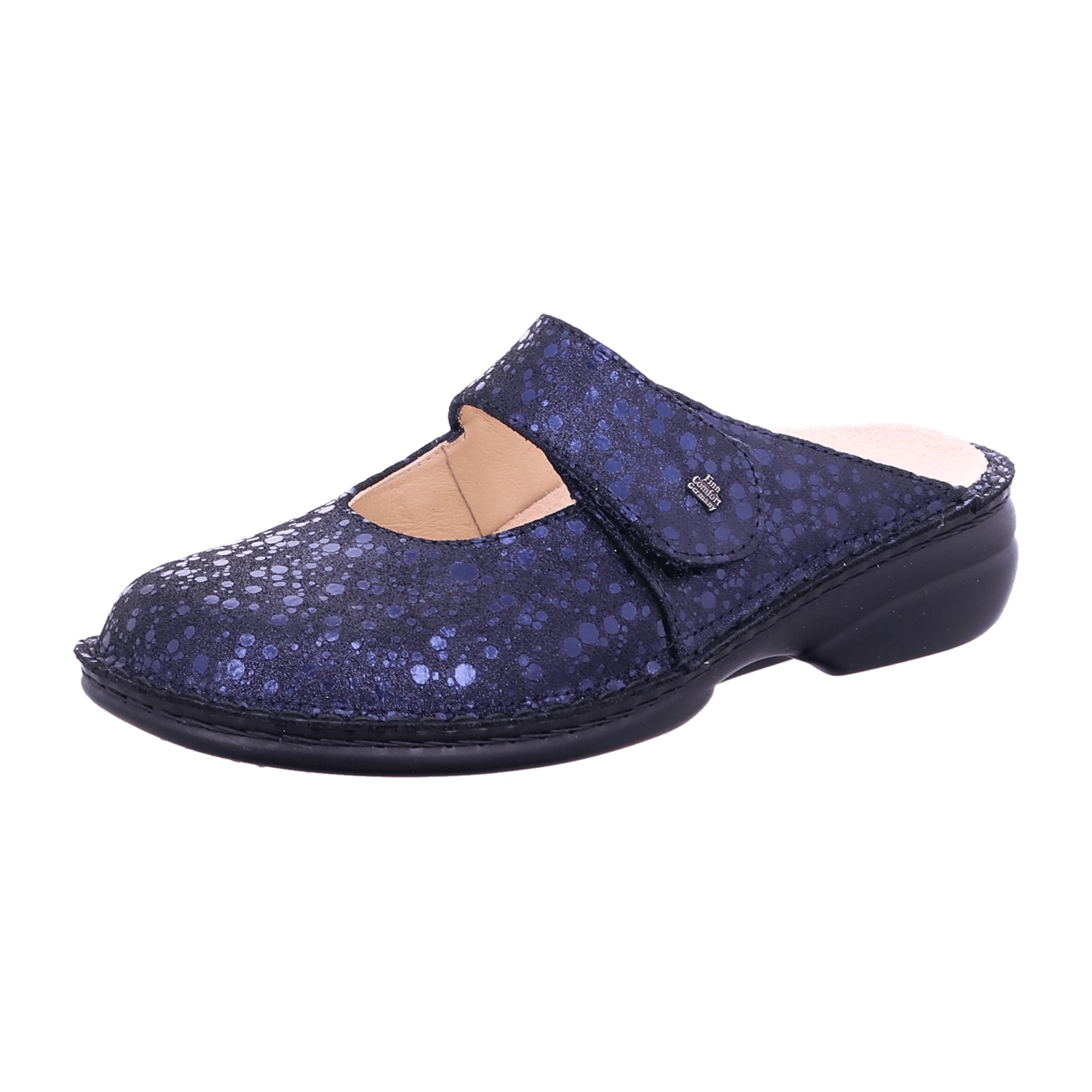 Finn Comfort Stanford Women's Comfort Clogs, Stylish Blue