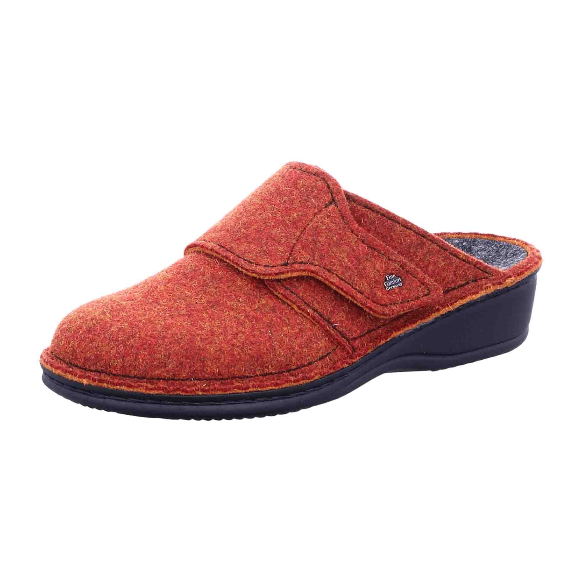 Finn Comfort Andermatt Women's Red Wool Clogs - Stylish & Comfortable