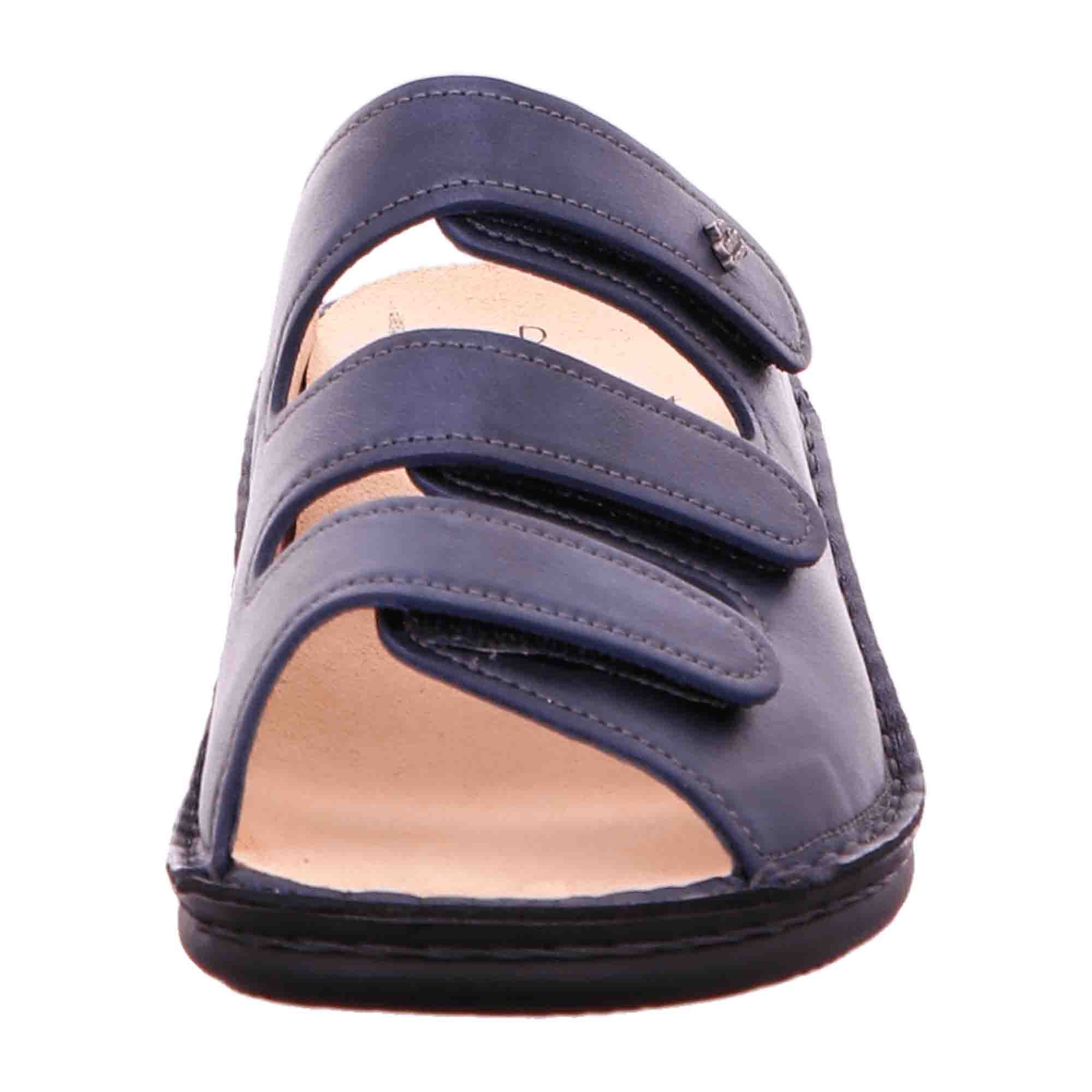 Finn Comfort Pisa Women's Sandals - Stylish & Comfortable Blue Leather