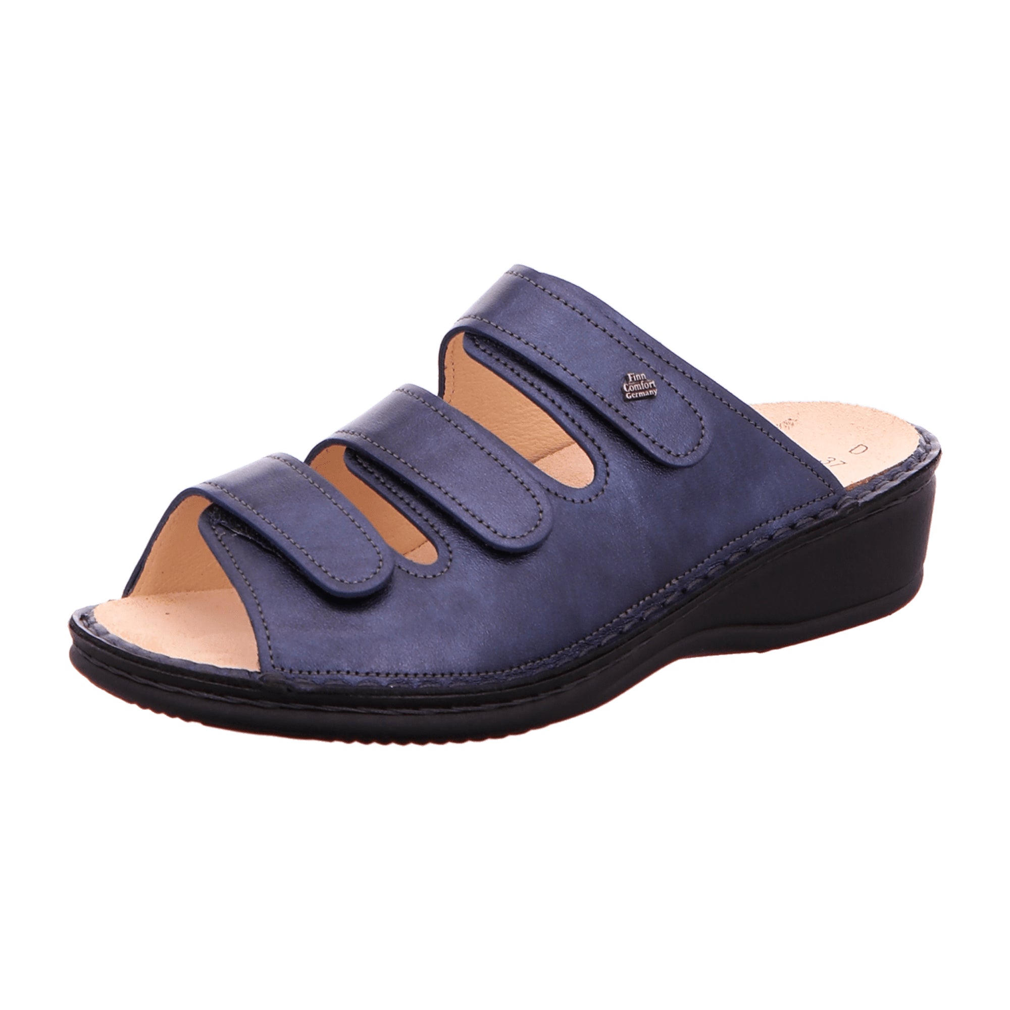 Finn Comfort Pisa Women's Sandals - Stylish & Comfortable Blue Leather