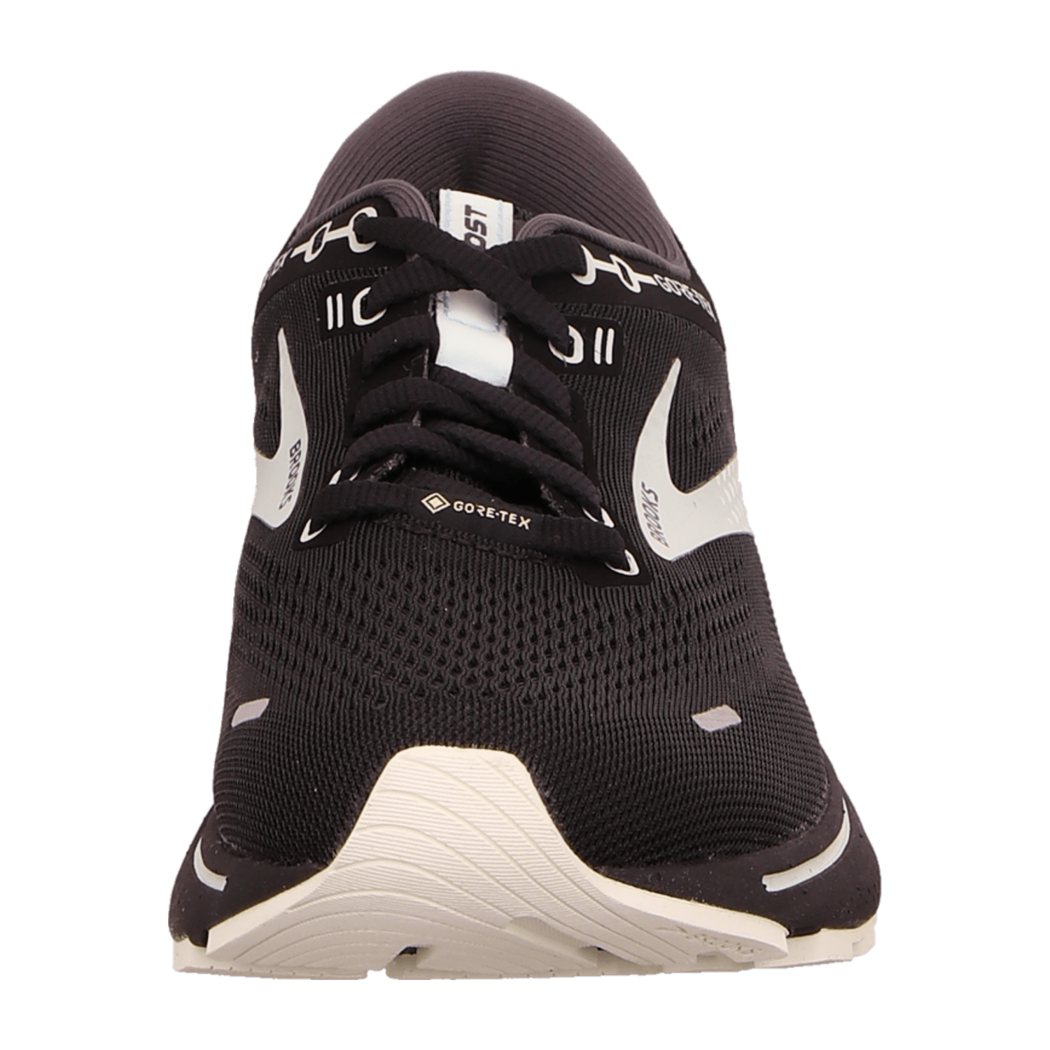 Brooks Ghost 14 GTX Women's Running Shoes, Lace-Up, Black, Cotton Textile Lining, Rubber Sole