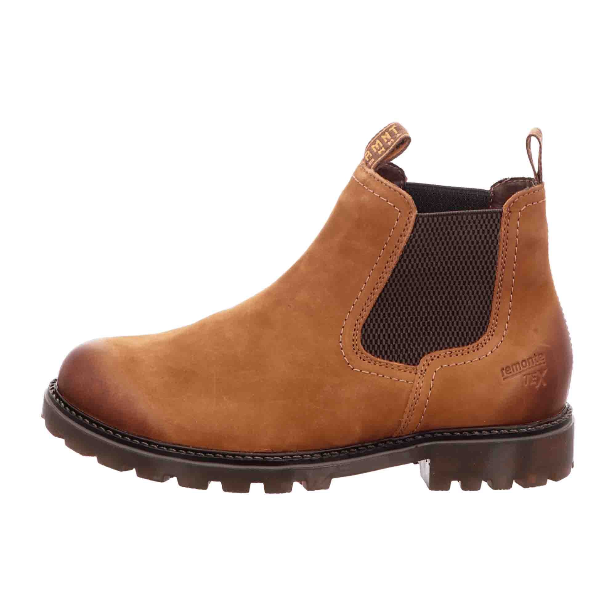 Remonte Brown Chelsea Boots for Women with Comfort and Waterproof Features