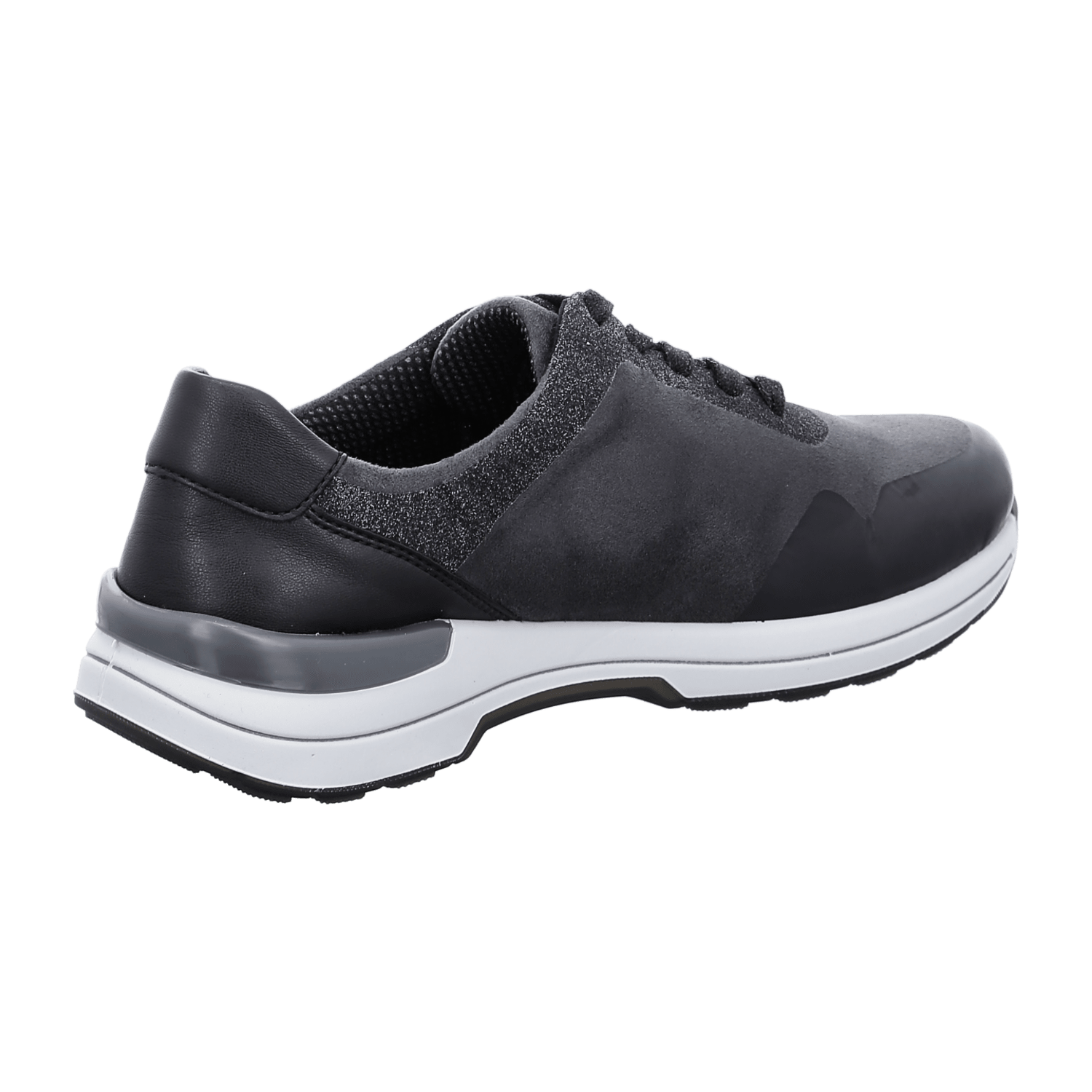 ARA NARA Women's Sneakers in Grey with Cotton and Synthetic Lace-Up Closure