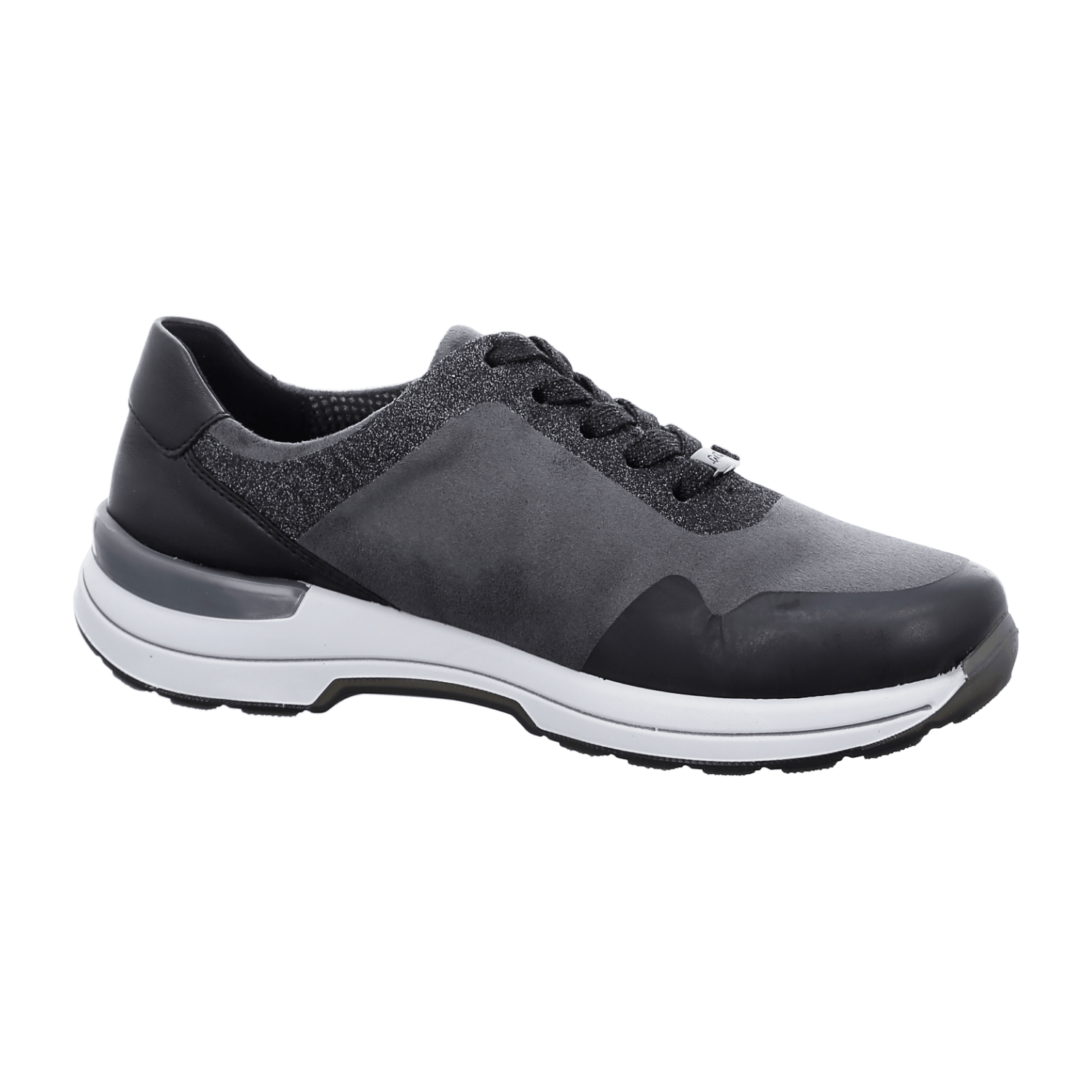 ARA NARA Women's Sneakers in Grey with Cotton and Synthetic Lace-Up Closure