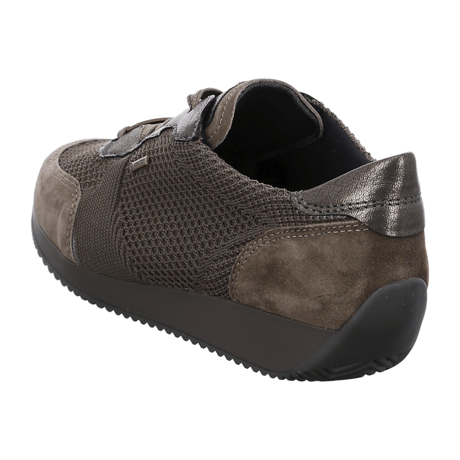 ARA LISBON Women's Leather Sneakers with Lacing, Brown, Cold-Weather Lined, Round Toe