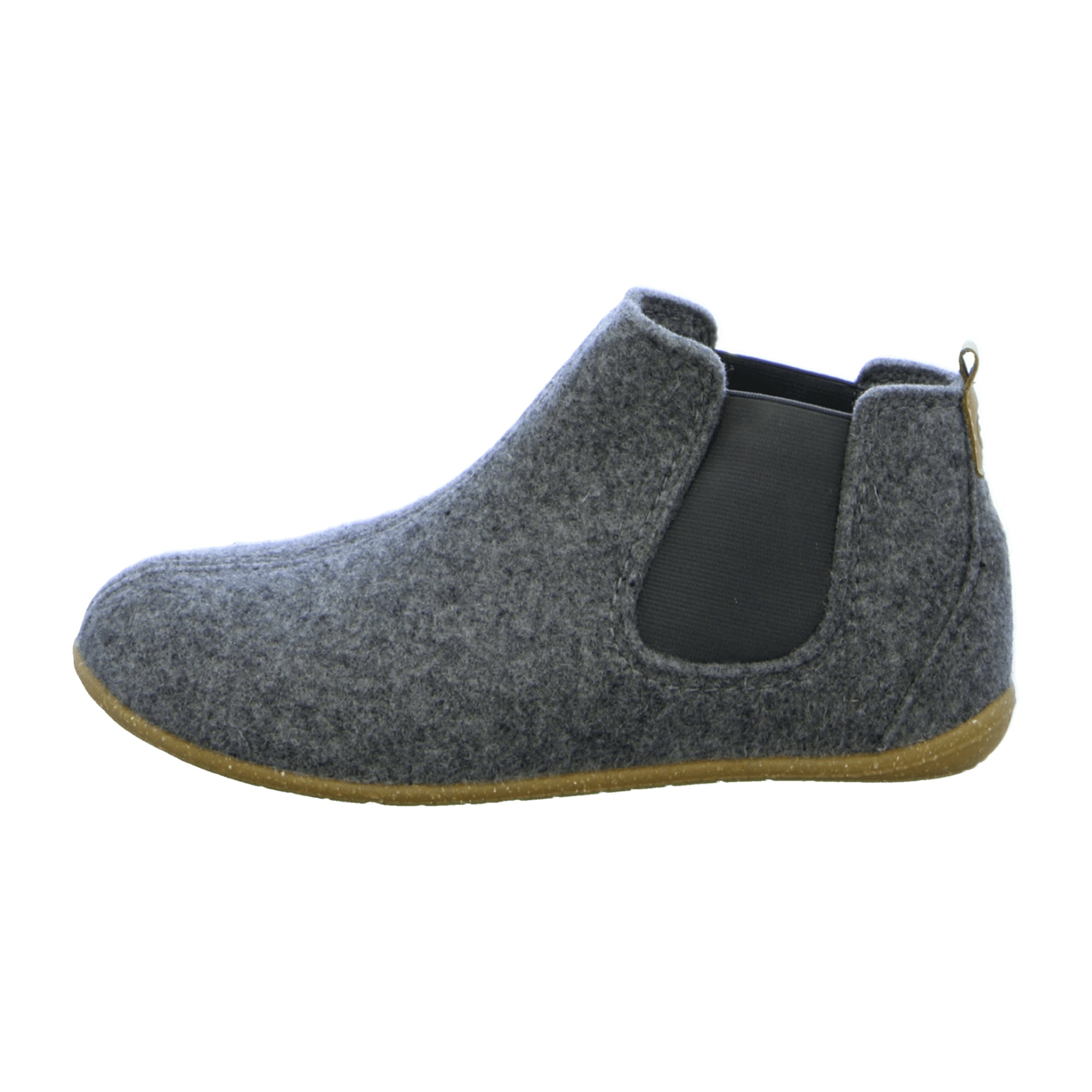 Rohde Women's Gray Flat Slip-On Shoes for Fall Winter Textile Wide Fit