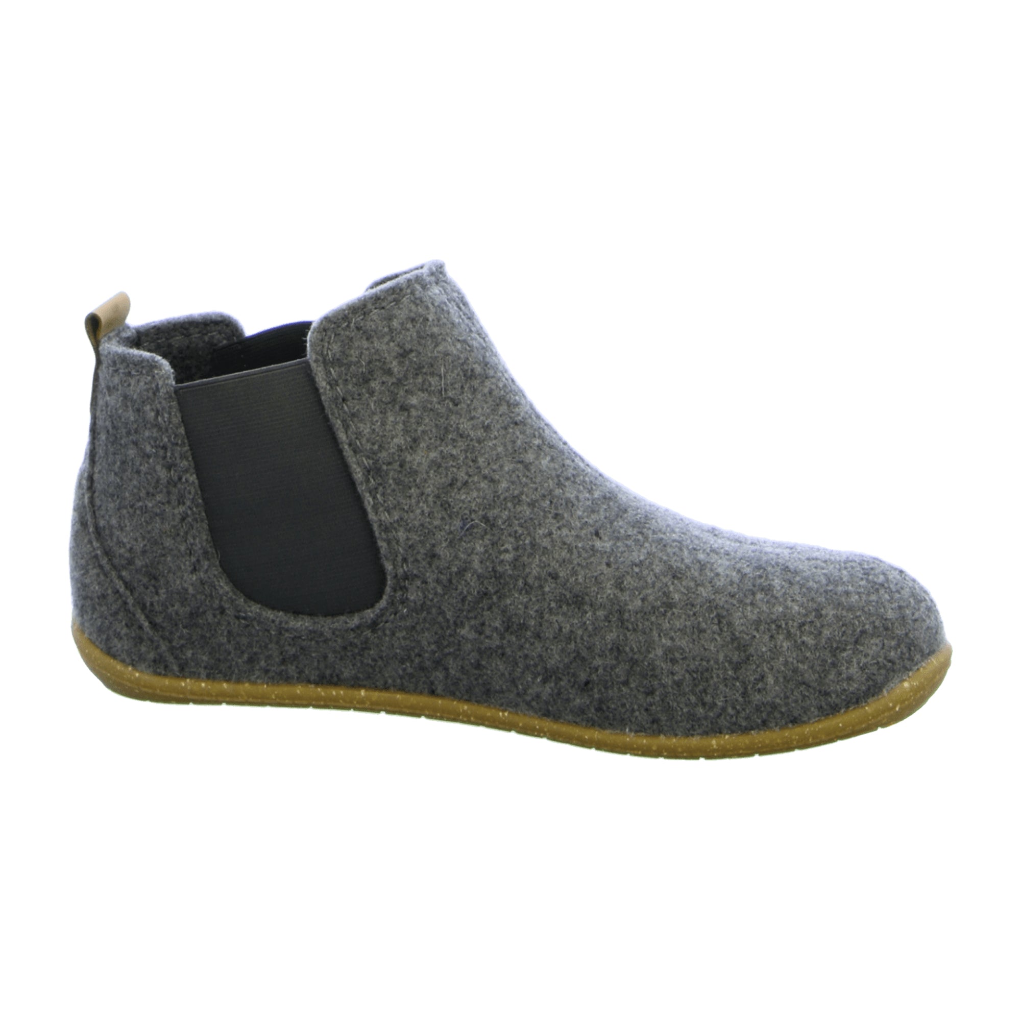 Rohde Women's Gray Flat Slip-On Shoes for Fall Winter Textile Wide Fit