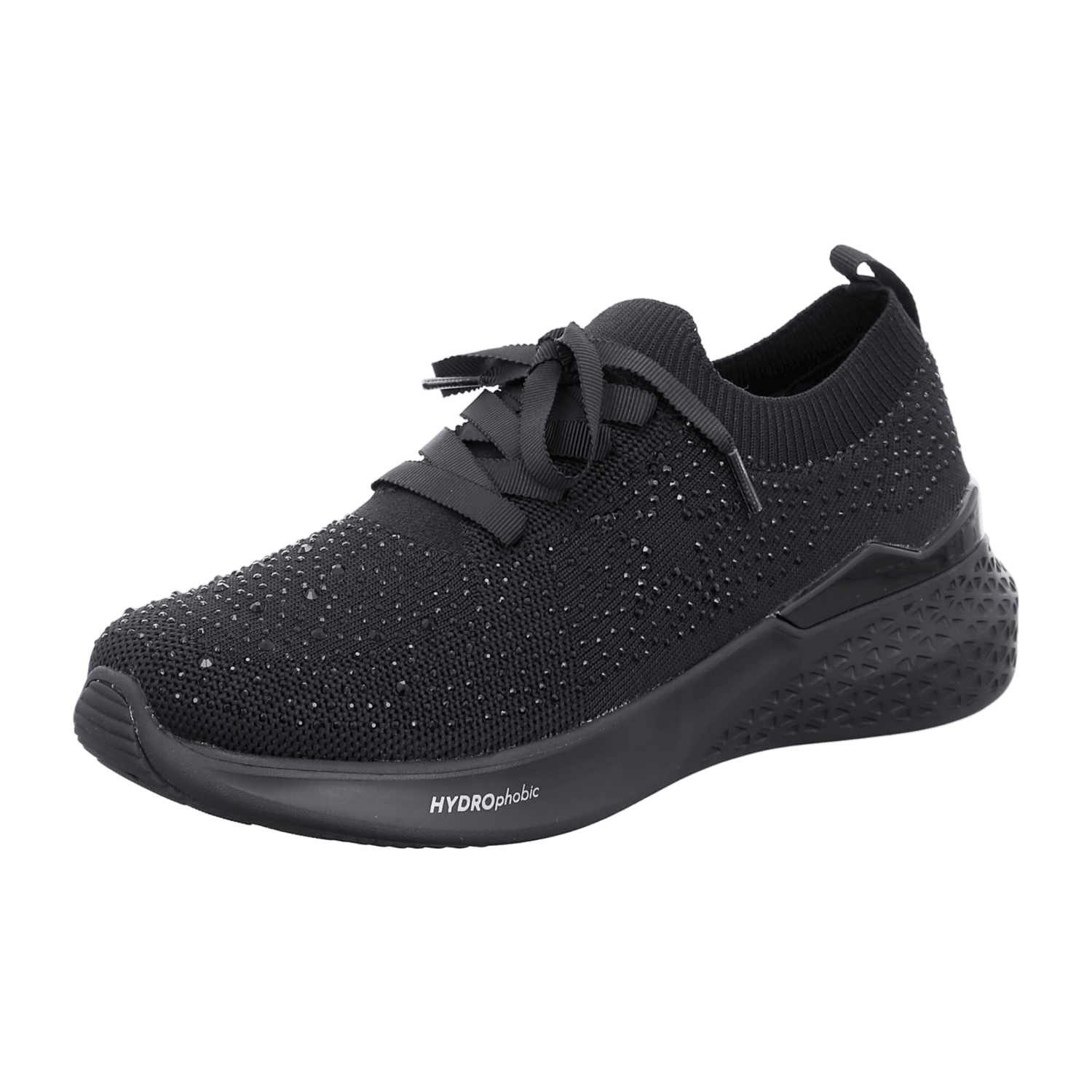 ARA MAYA Women's Suede Slip-On Sneakers in Black - Bartel-Shop