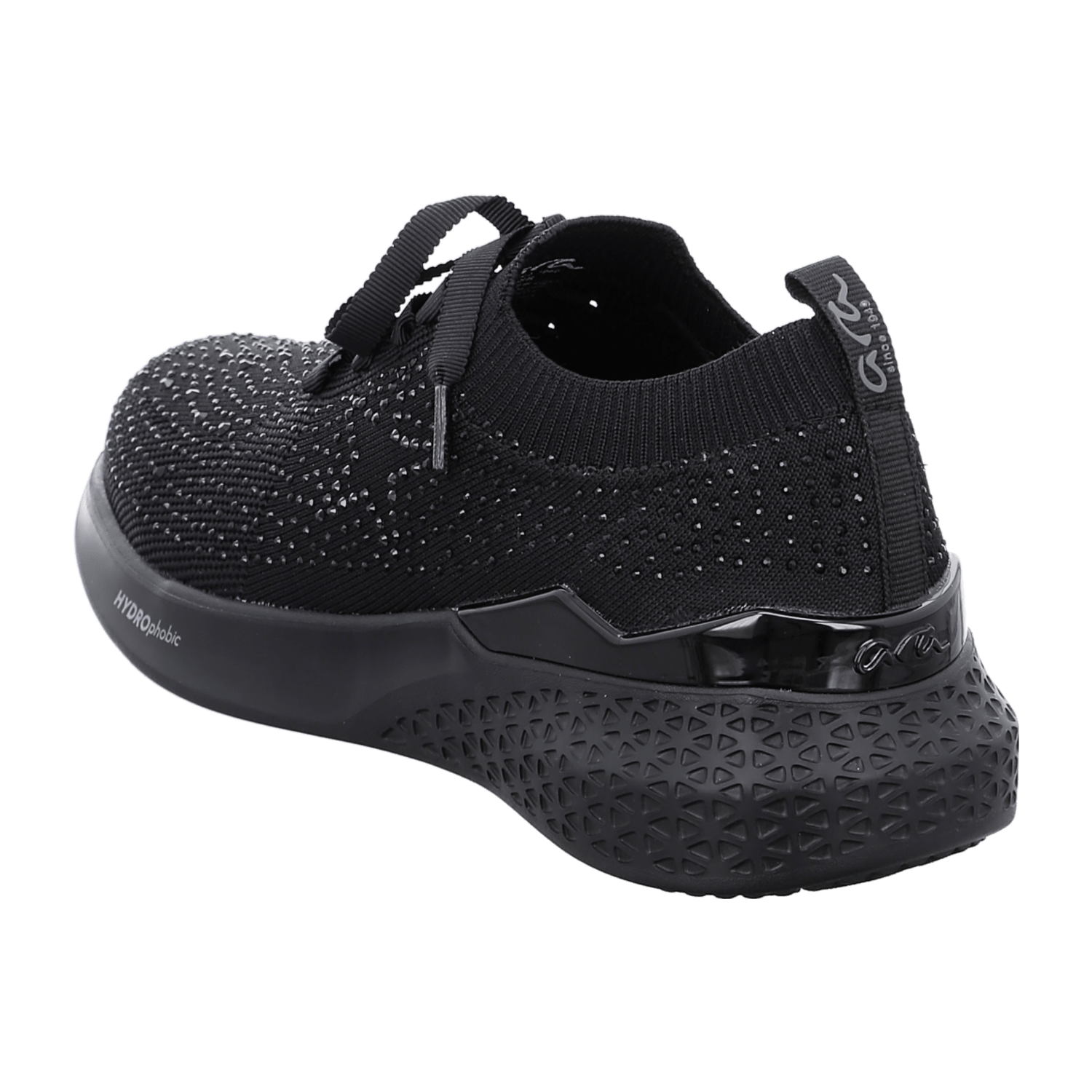 ARA MAYA Women's Suede Slip-On Sneakers in Black - Bartel-Shop