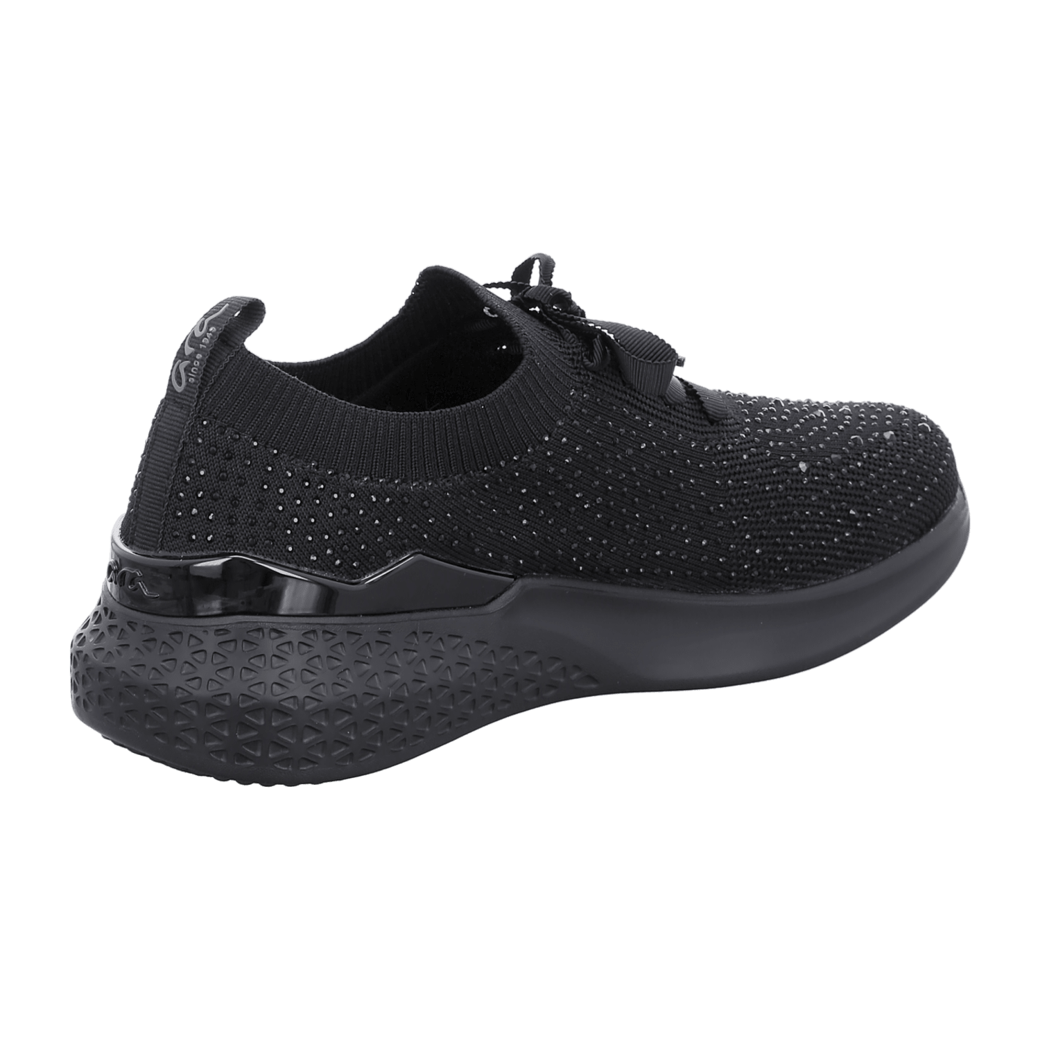ARA MAYA Women's Suede Slip-On Sneakers in Black - Bartel-Shop