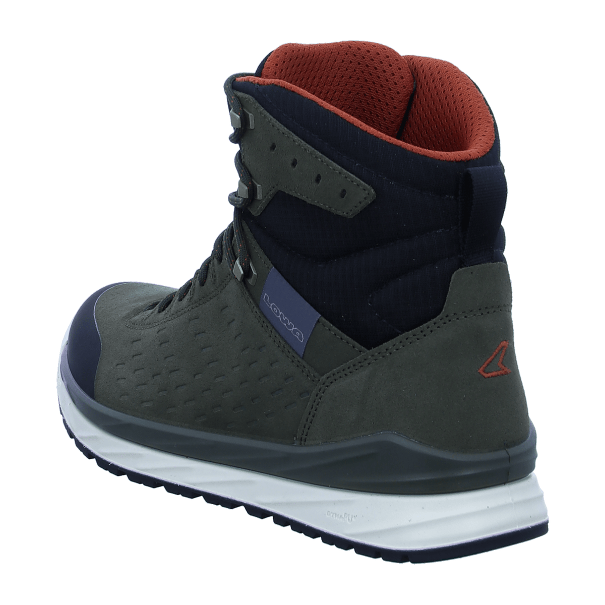 LOWA Malta GTX Mid Men's Hiking Boots Green Leather Textile