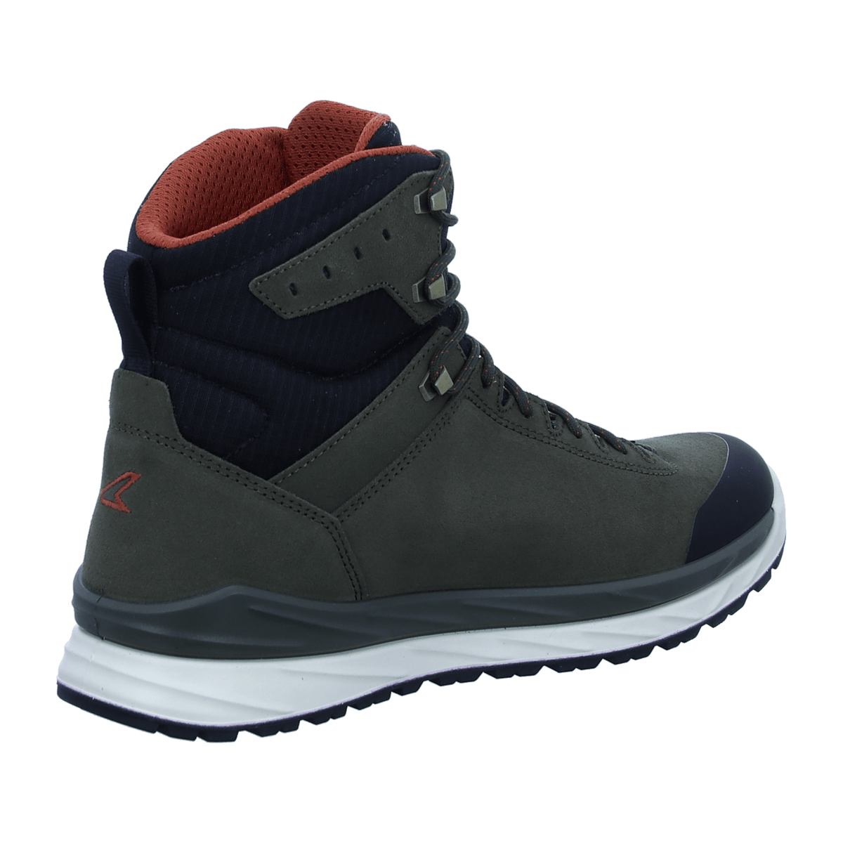 LOWA Malta GTX Mid Men's Hiking Boots Green Leather Textile