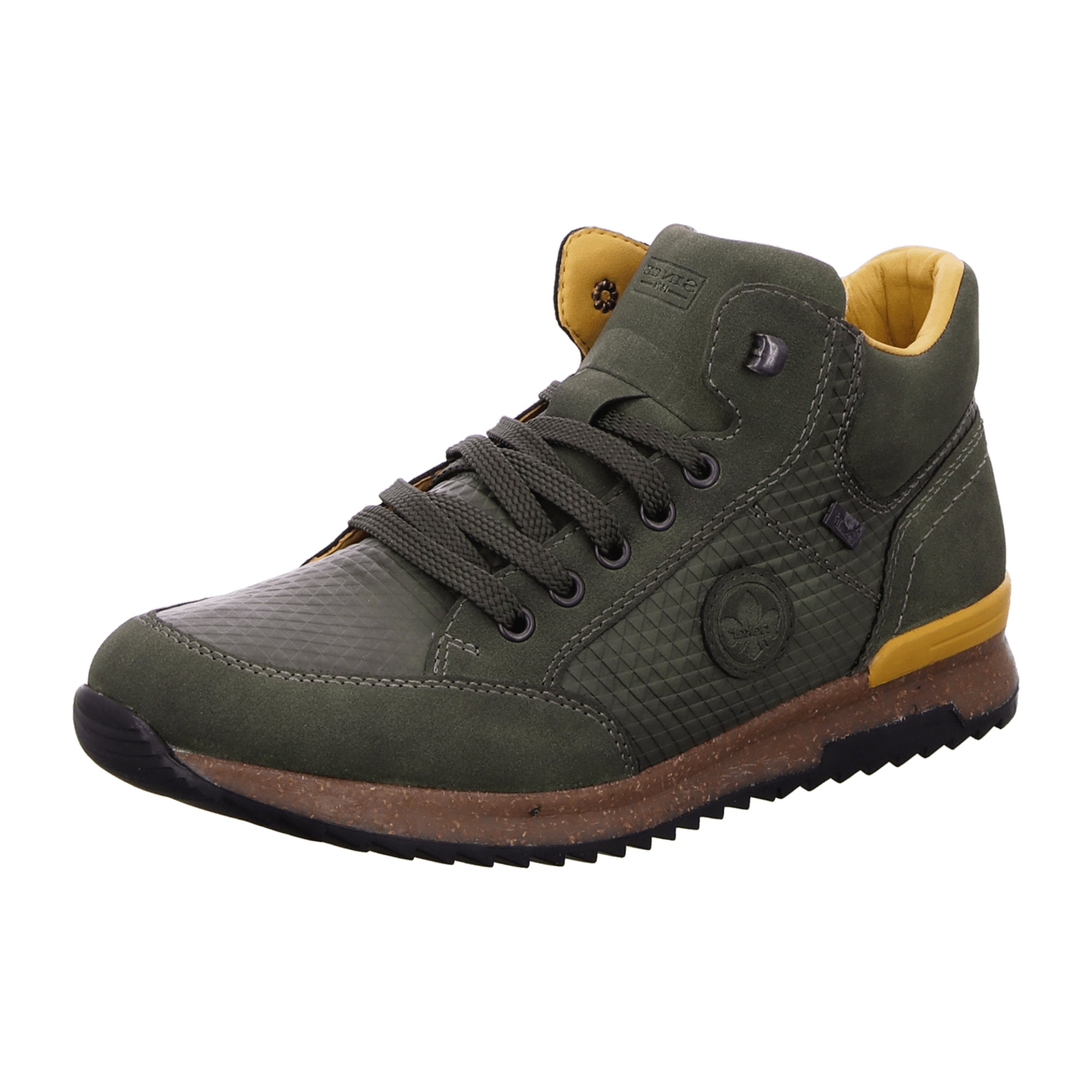 Rieker Green All-Weather Boots with Warm Lining and Functional Membrane