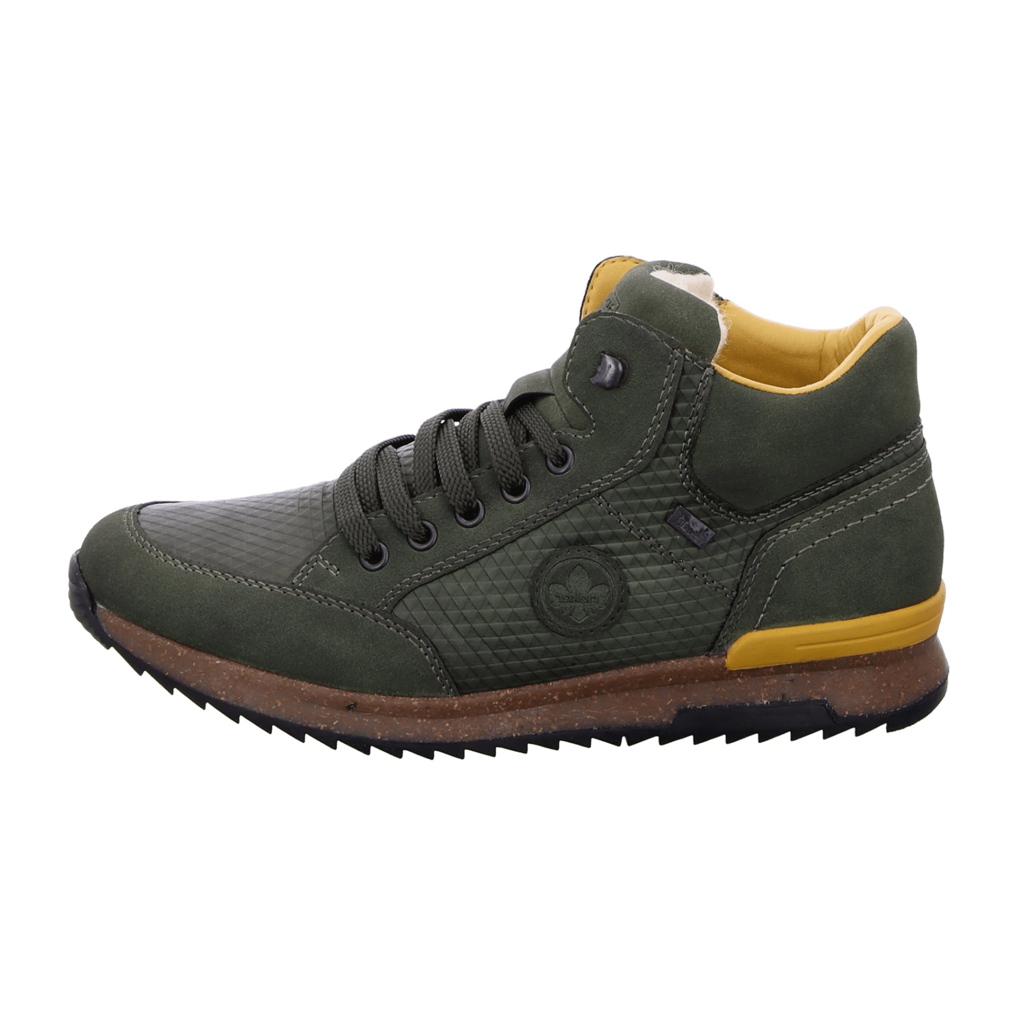 Rieker Green All-Weather Boots with Warm Lining and Functional Membrane