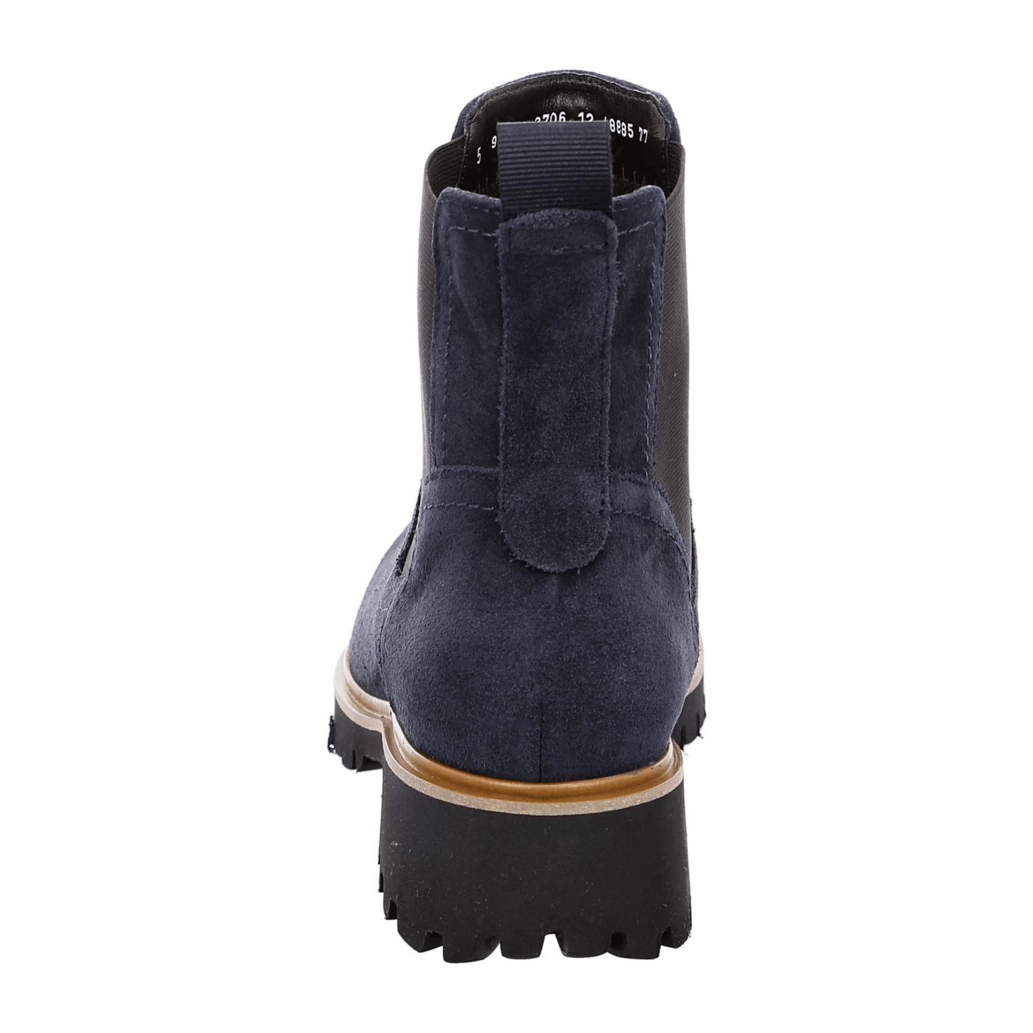 ARA DENVER Women's Chelsea Boots in Full-Grain Leather, Slip-On Ankle Boots in Blue