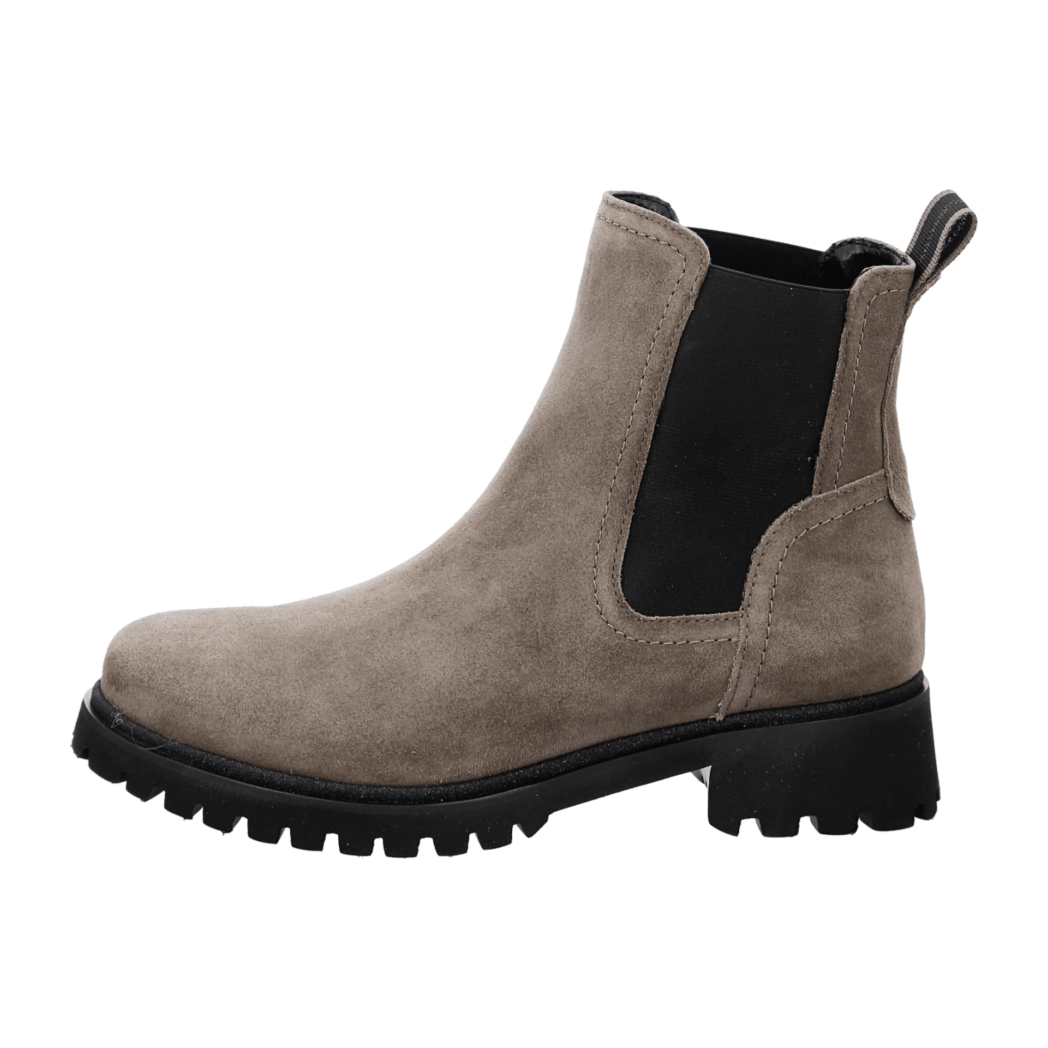 ARA DENVER DENV Women's Slip-On Derby Boots in Grey Full-Grain Leather