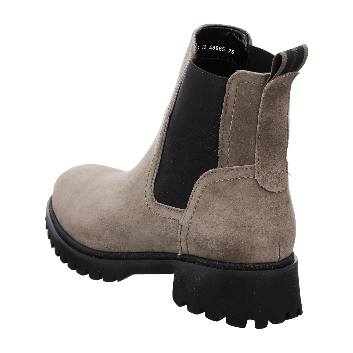 ARA DENVER DENV Women's Slip-On Derby Boots in Grey Full-Grain Leather