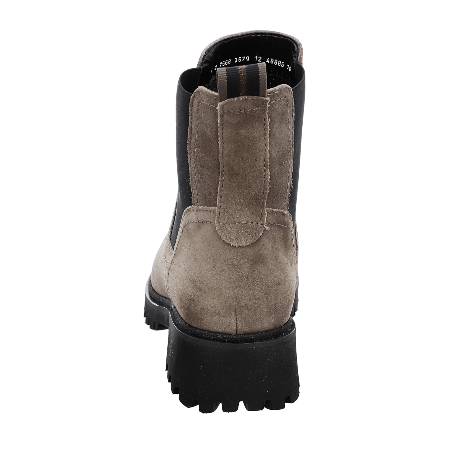 ARA DENVER DENV Women's Slip-On Derby Boots in Grey Full-Grain Leather