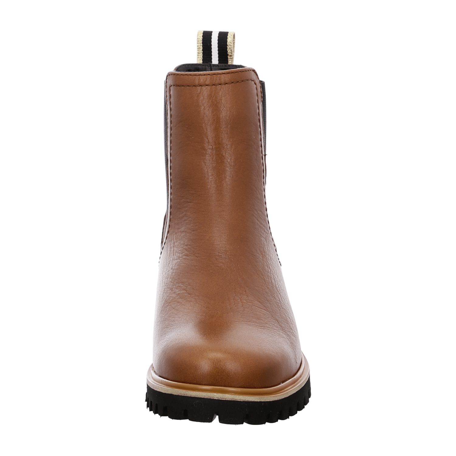 ARA DENVER DENV Women's Brown Smooth Leather Chelsea Boots Slip-On Design