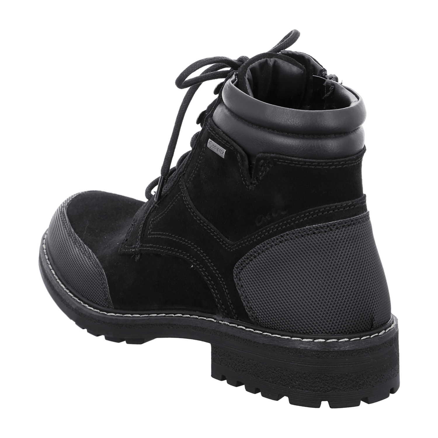 ARA FREDERIK Men's Black Round Toe Boots