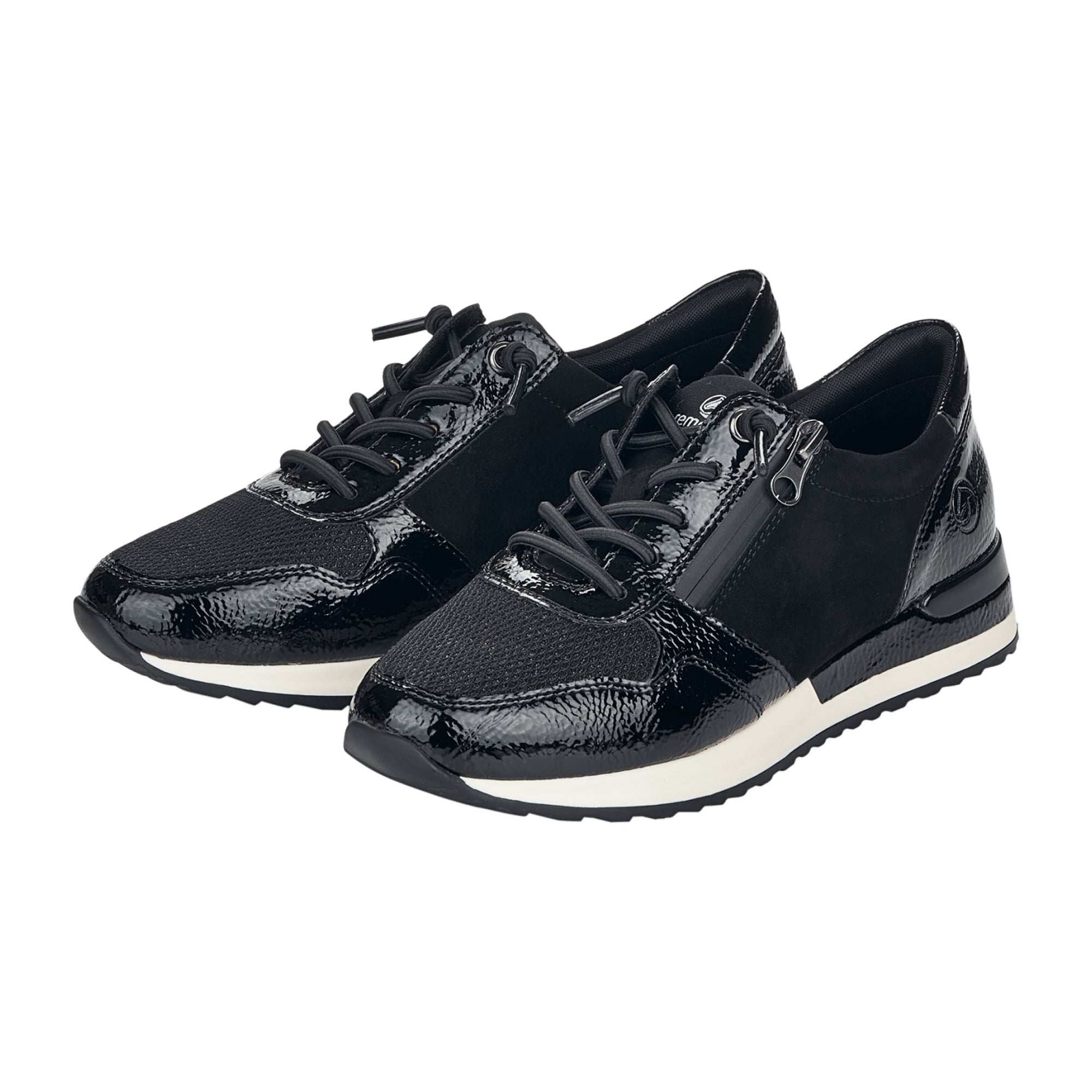 Remonte Women's Black Flat Lace-Up Shoes