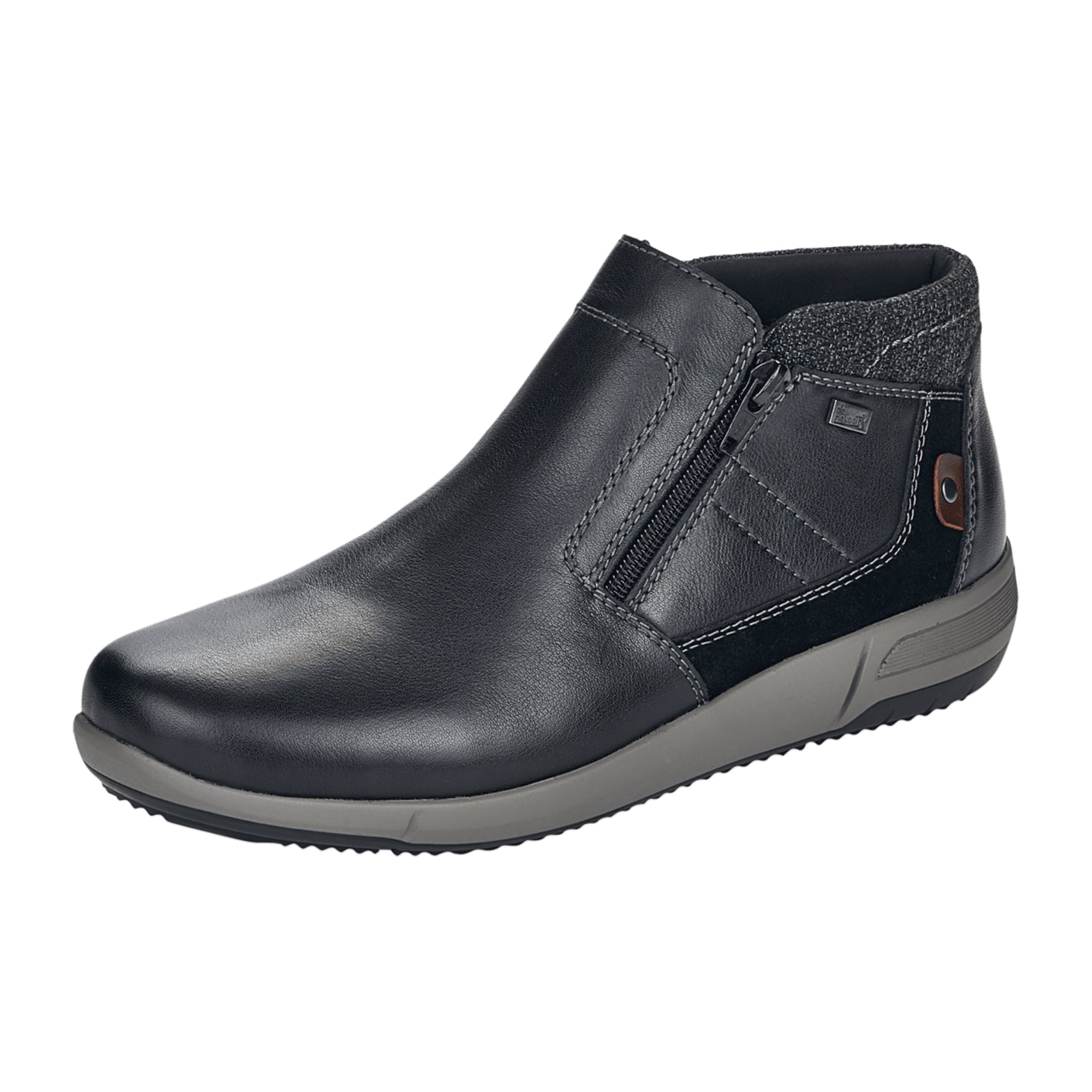 Rieker B0984 Men's Black Shoes for Fall Winter Dust and Dirt Resistant