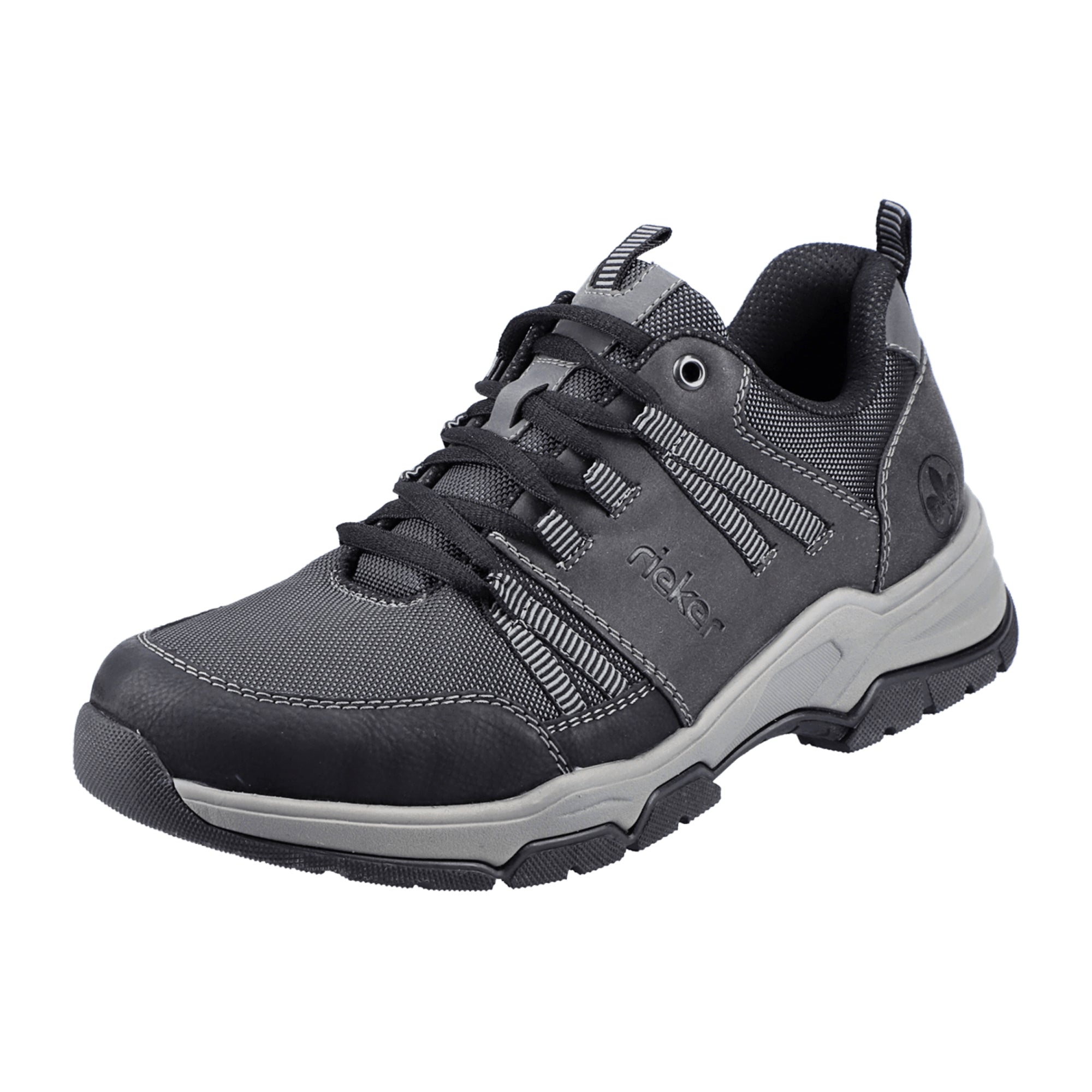 Rieker Black Lace-Up Shoes for Men Comfortable and Stylish