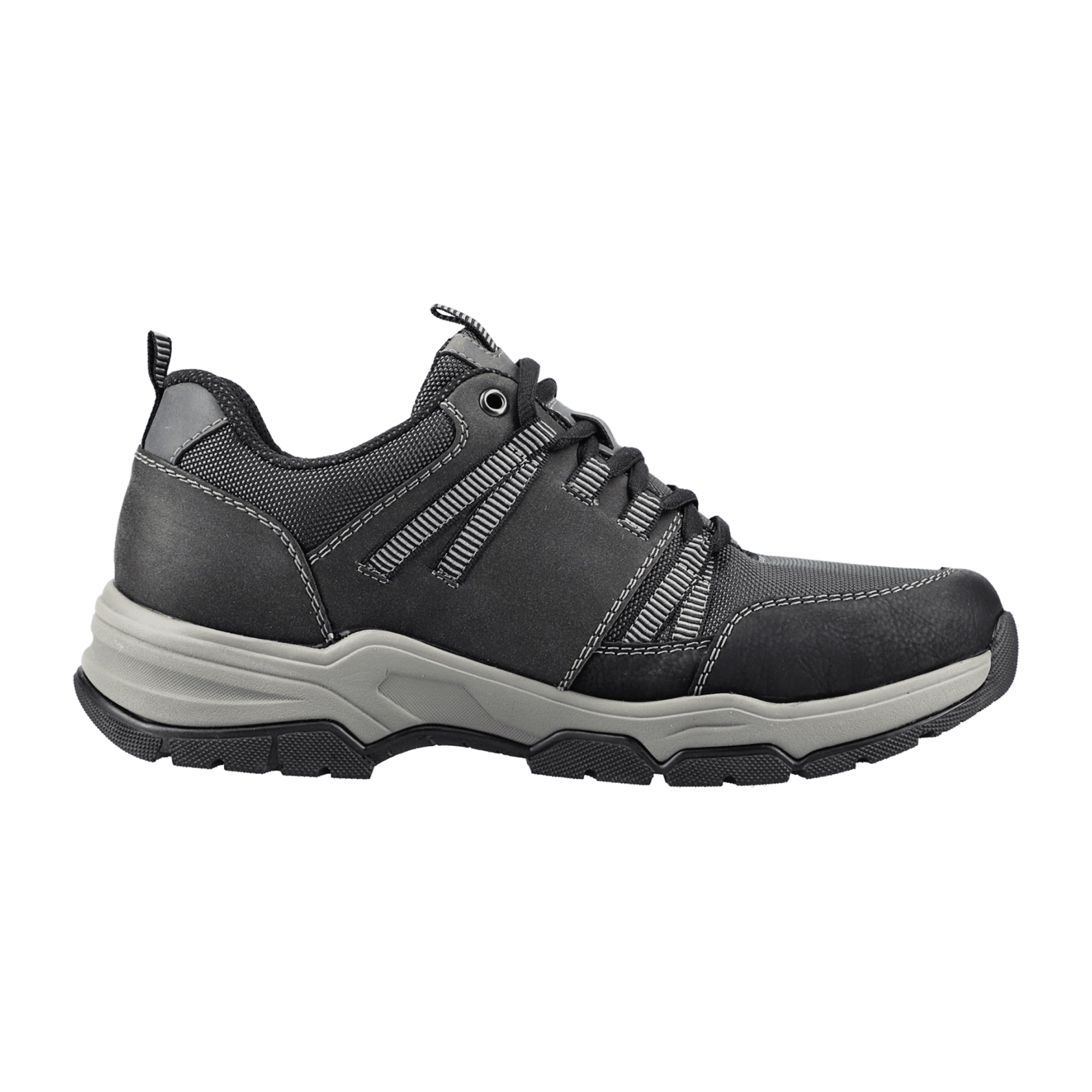 Rieker Black Lace-Up Shoes for Men Comfortable and Stylish