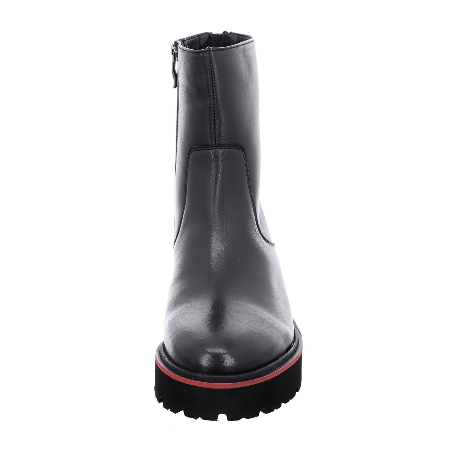 ARA BOLOGNA Women's Winter Boots in Black Smooth Leather with Zipper and Leather Lining - Bartel-Shop