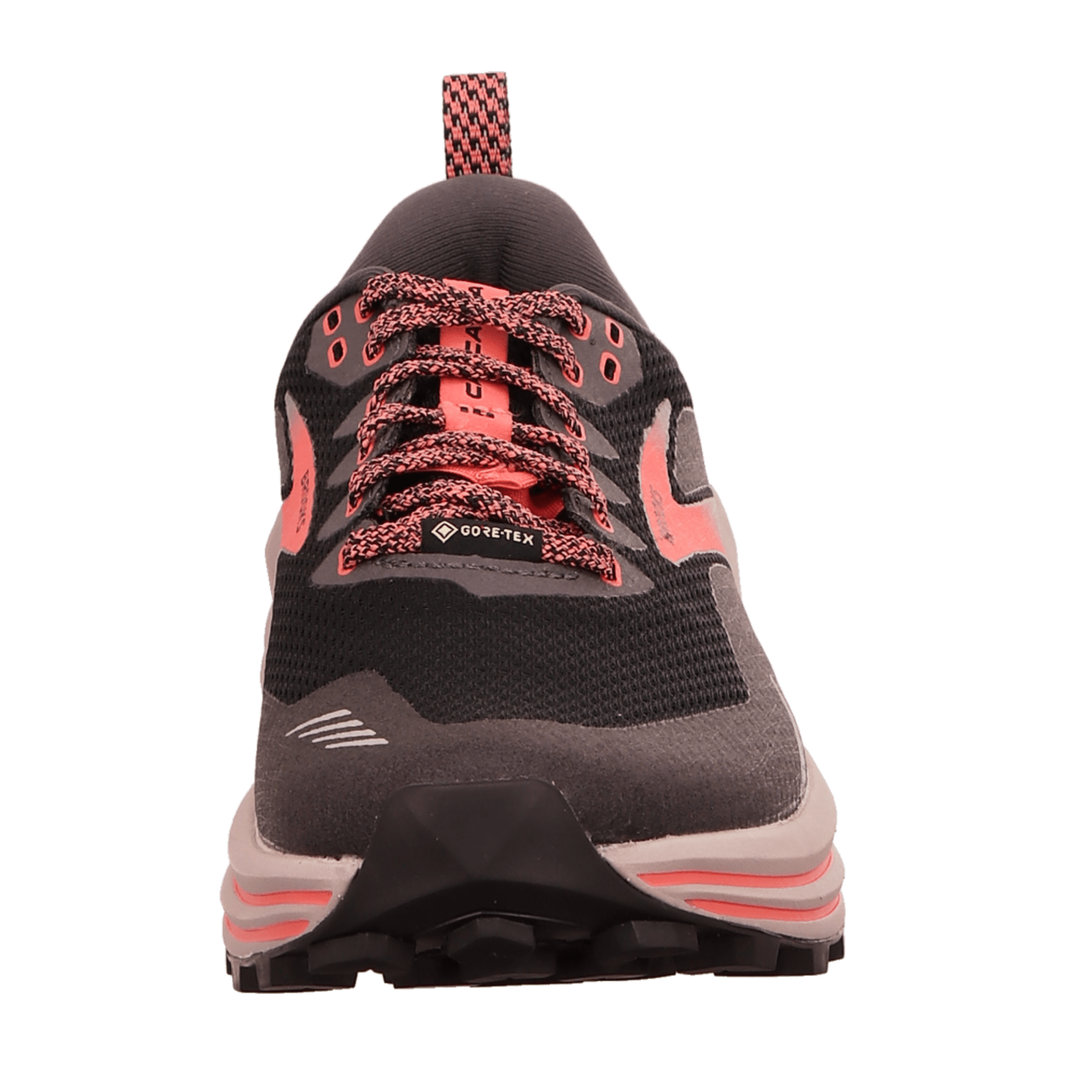 Brooks Cascadia 16 GTX Women Trail Running Shoes Black Leather Textile