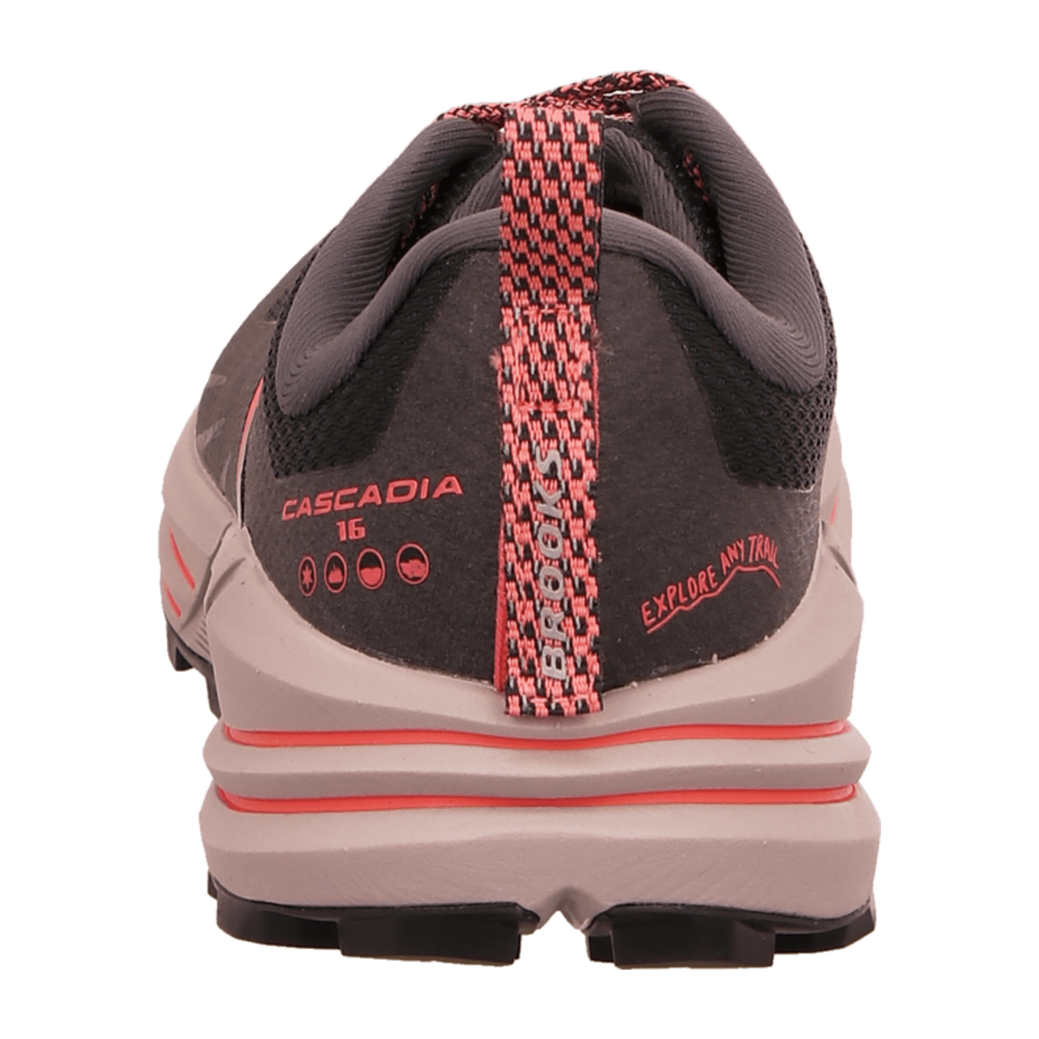 Brooks Cascadia 16 GTX Women Trail Running Shoes Black Leather Textile