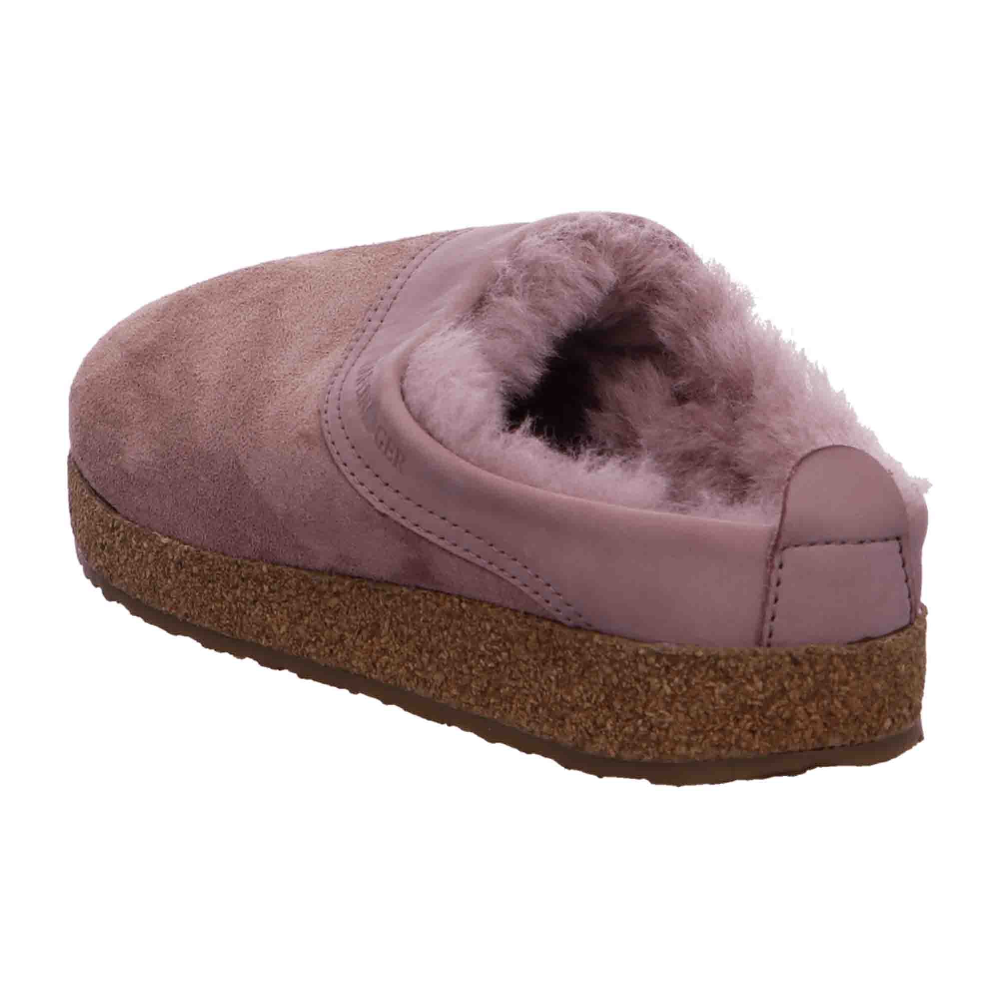 Haflinger Women's Snowbird Shearling Clogs - Pink