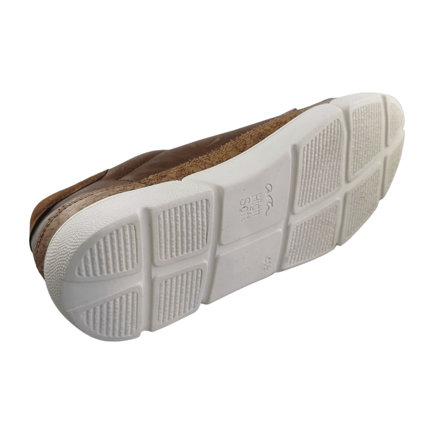 ARA ROM Women's Brown Smooth Leather Lace-Up Shoes - Low Top Style with Textile Lining