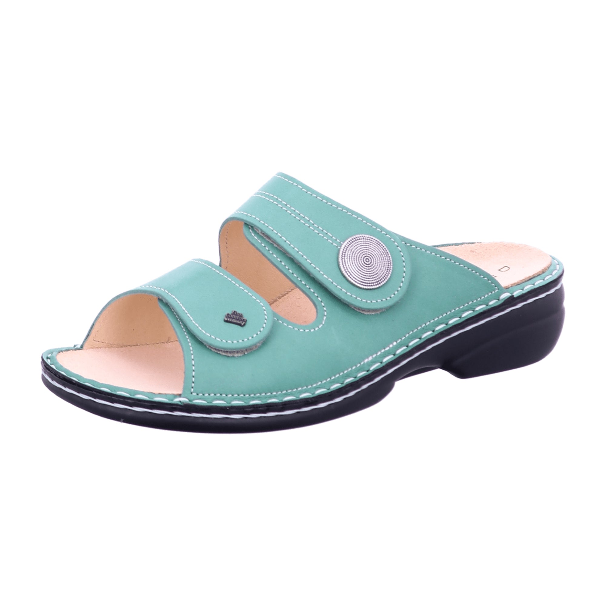 Finn Comfort Sansibar Women's Comfort Sandals, Stylish Green