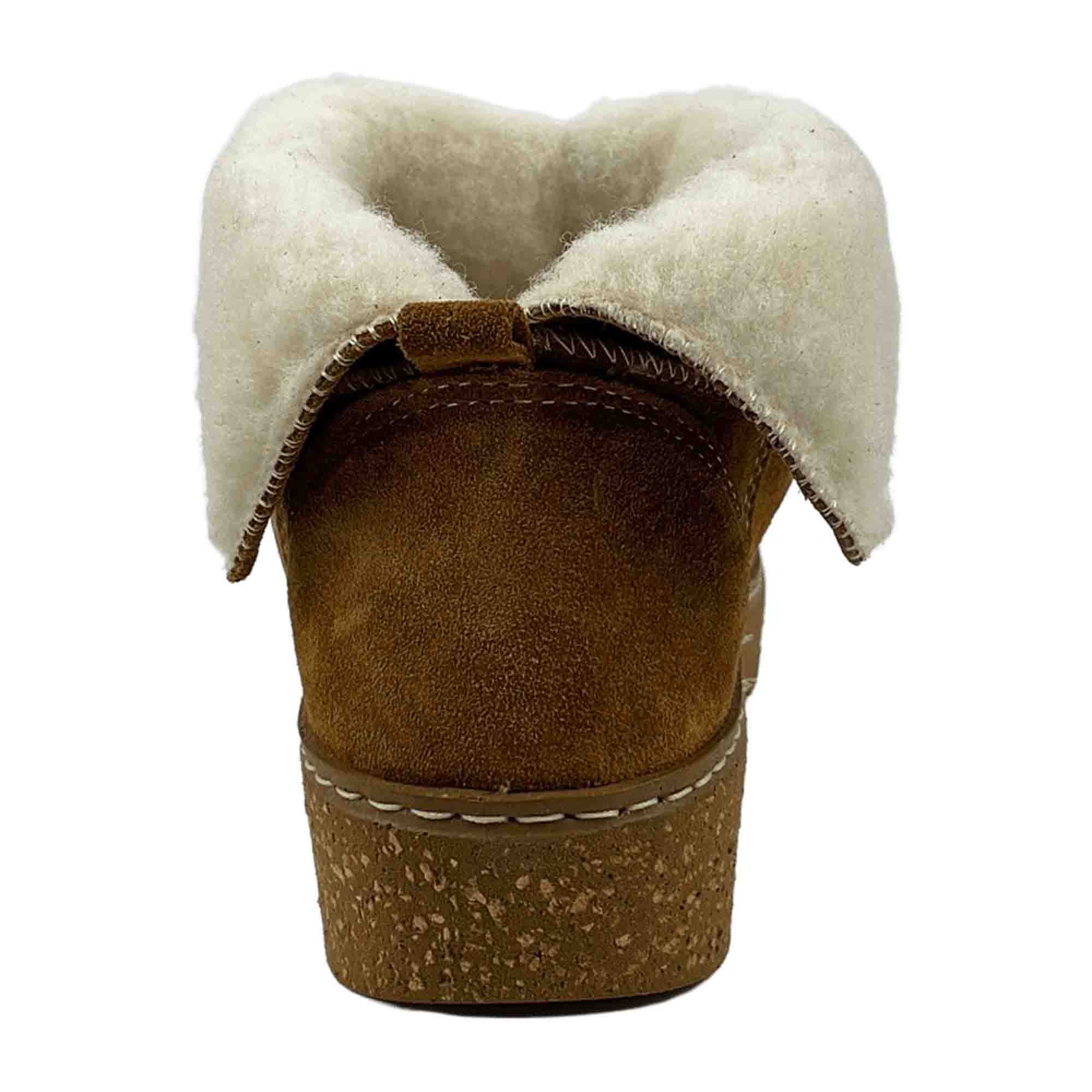 Rohde 6128 Brown Women's Slip-On Shoes Leather Upper Textile Lining Winter