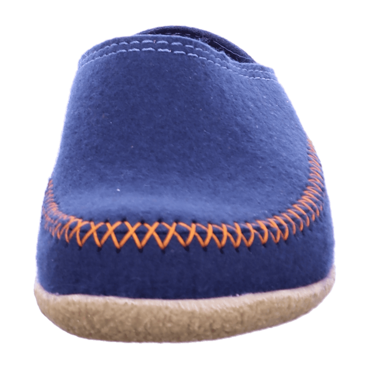 HAFLINGER Blizzard Credo Men's Wool Felt Slippers with Non-Slip Rubber Sole Kaskade