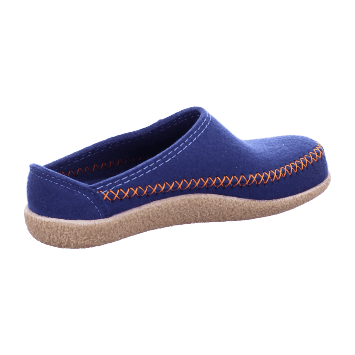 HAFLINGER Blizzard Credo Men's Wool Felt Slippers with Non-Slip Rubber Sole Kaskade