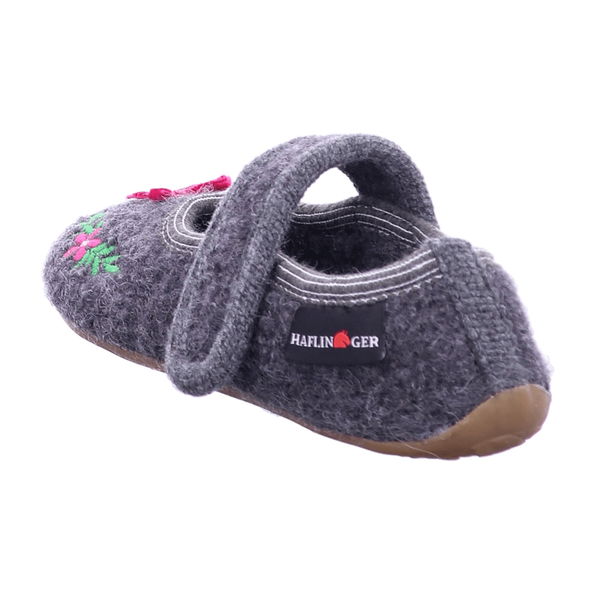 Haflinger Everest Irma Wool Slippers for Kids, Grey - Comfortable & Durable