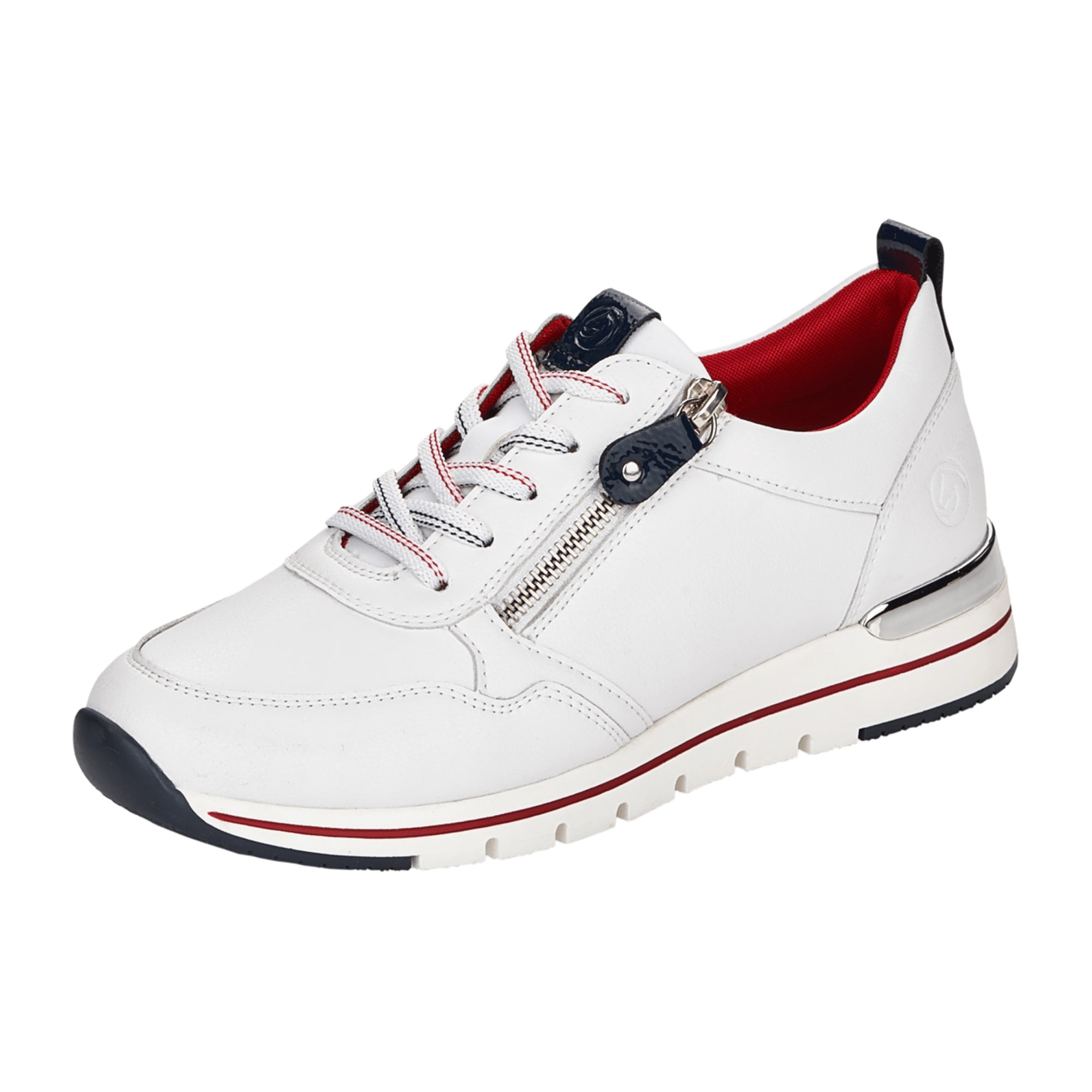 Remonte White Athletic Lace-Up Shoes for Women