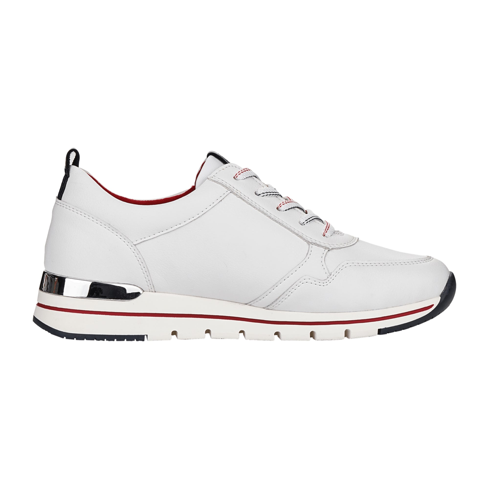 Remonte White Athletic Lace-Up Shoes for Women