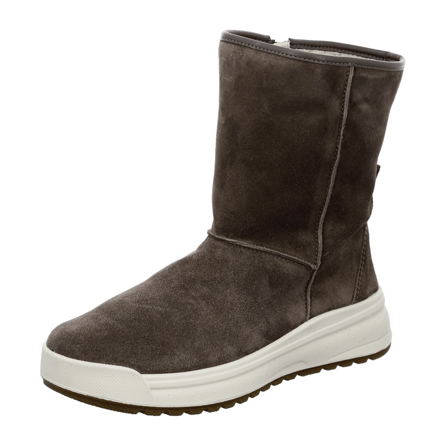 ARA Aspen Women's Winter Boots in Full-Grain Leather with Zipper and Warm Lining in Grey - Bartel-Shop