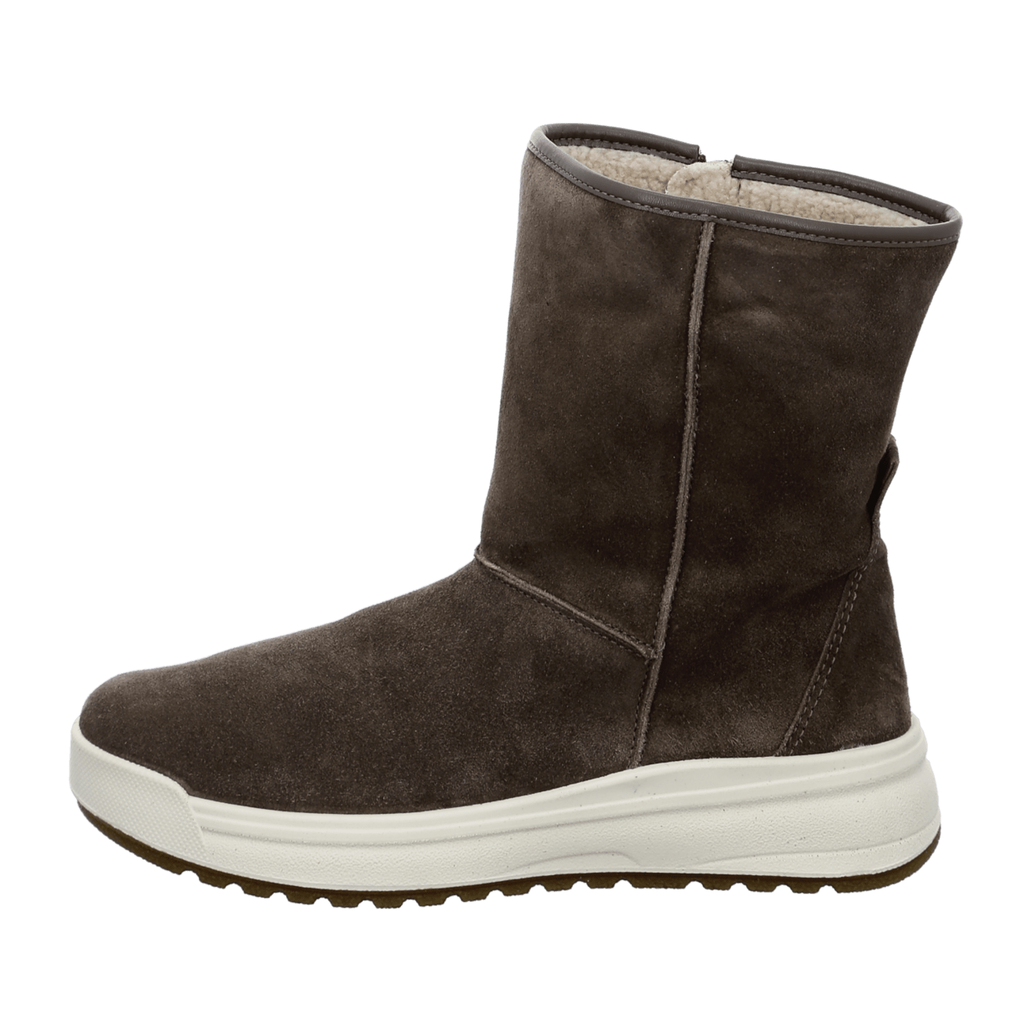 ARA Aspen Women's Winter Boots in Full-Grain Leather with Zipper and Warm Lining in Grey - Bartel-Shop