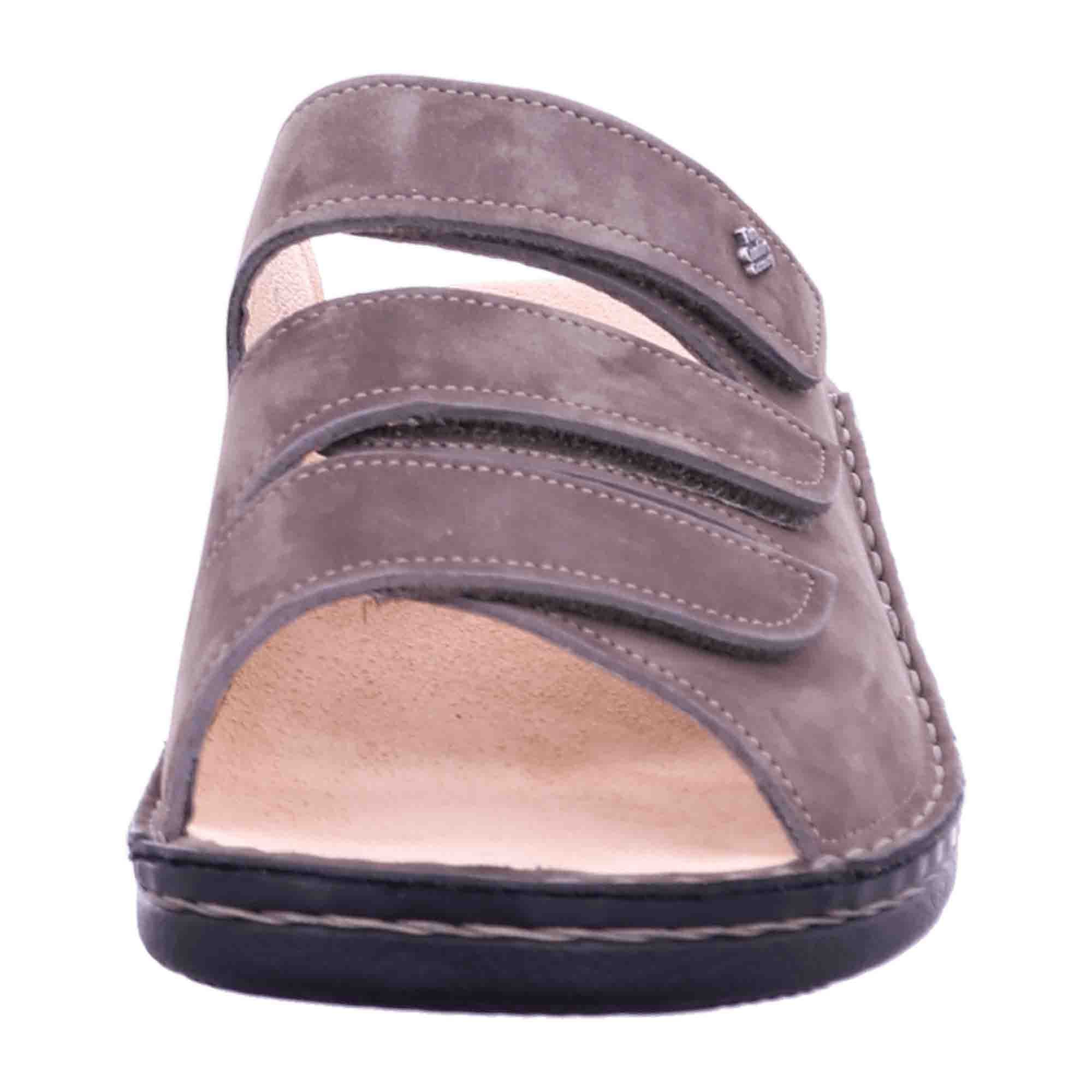 Finn Comfort Korfu Men's Slide Sandals in Gray - Stylish & Comfortable