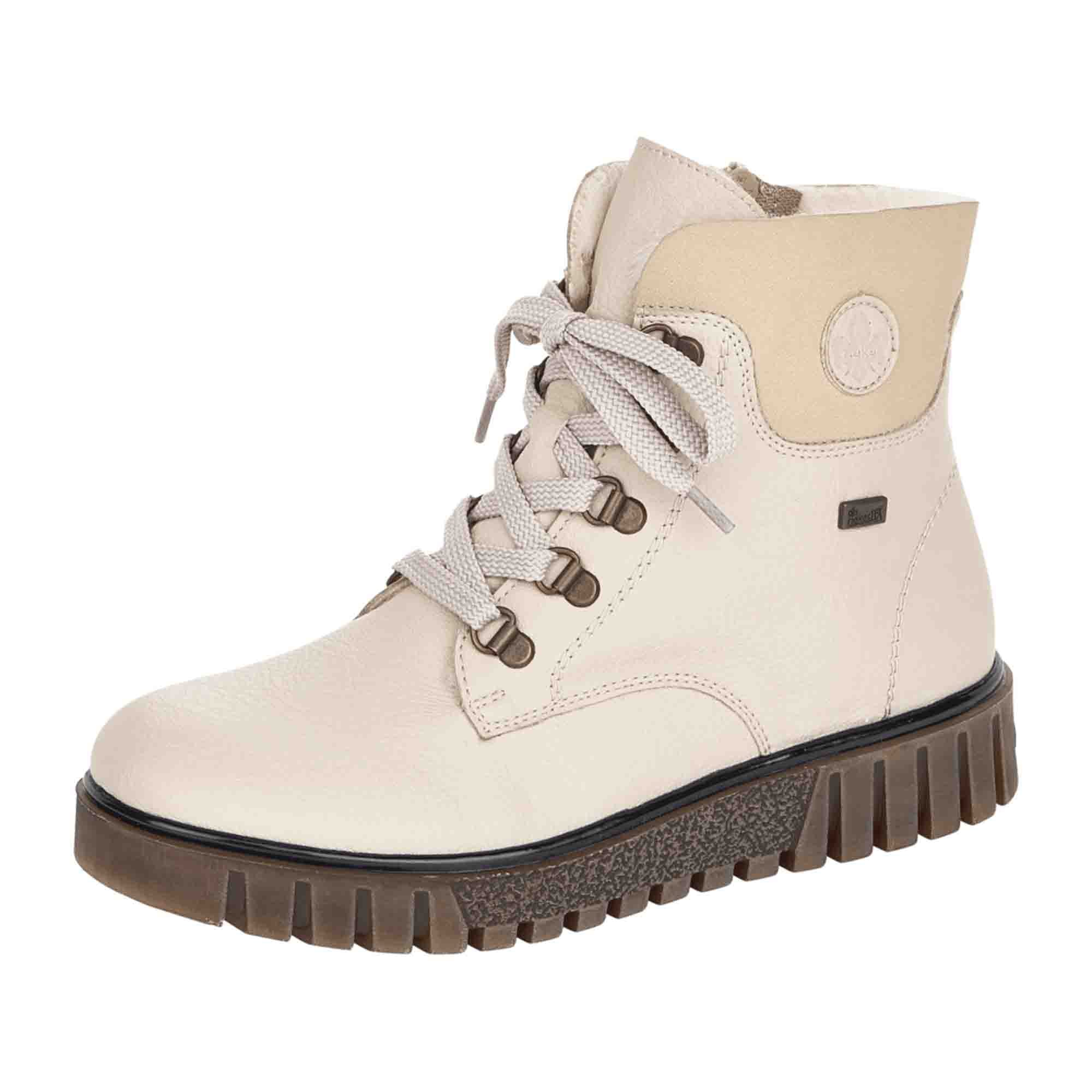 Rieker Beige Women's Shoes Y3433-60 Narrow Fit Comfortable Casual Footwear