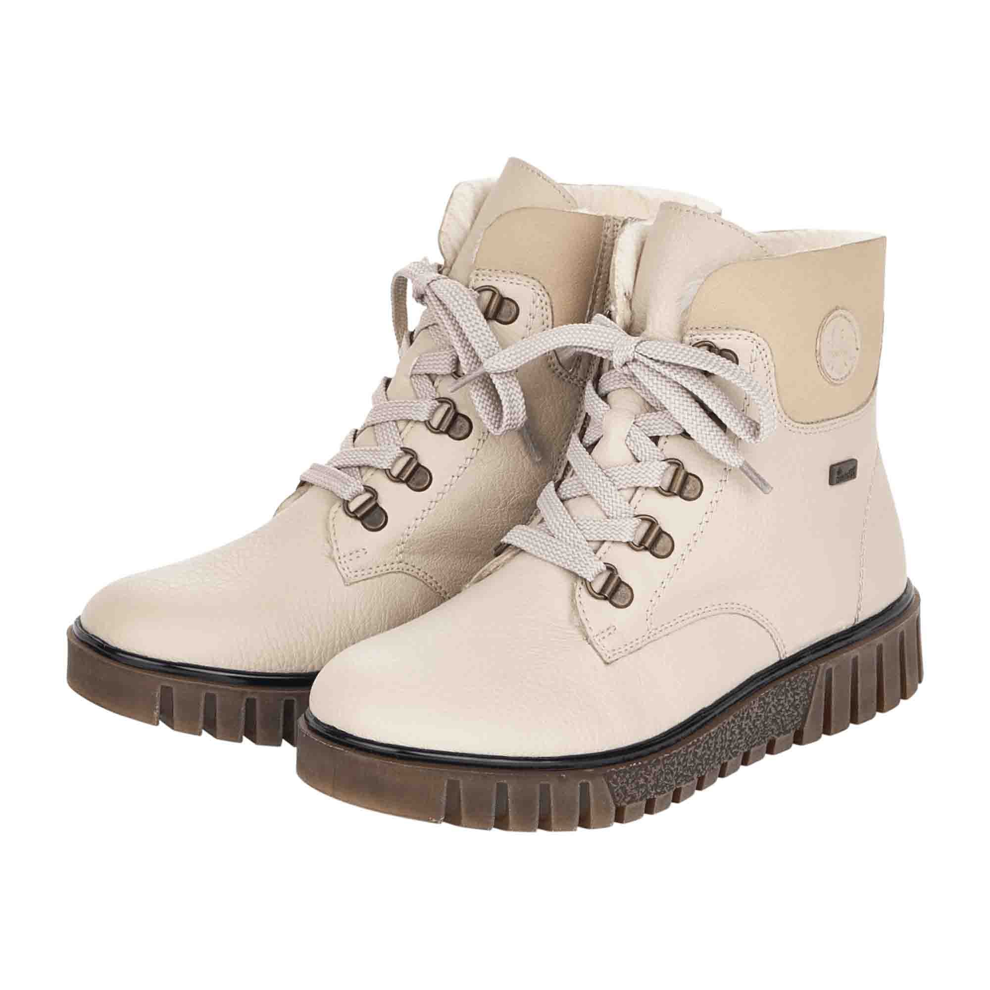 Rieker Beige Women's Shoes Y3433-60 Narrow Fit Comfortable Casual Footwear