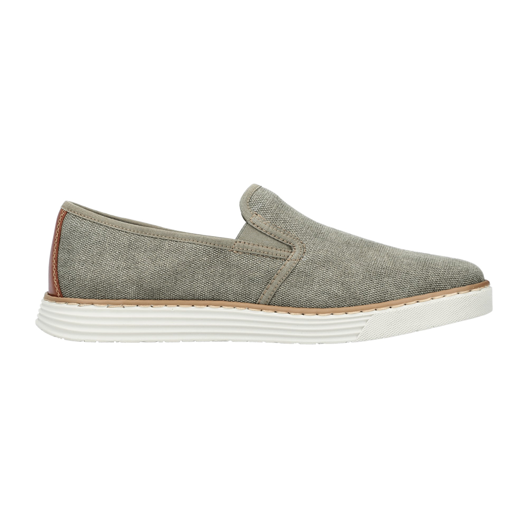 Rieker Men's Beige Slip-On Shoes Comfortable Lightweight Casual Footwear
