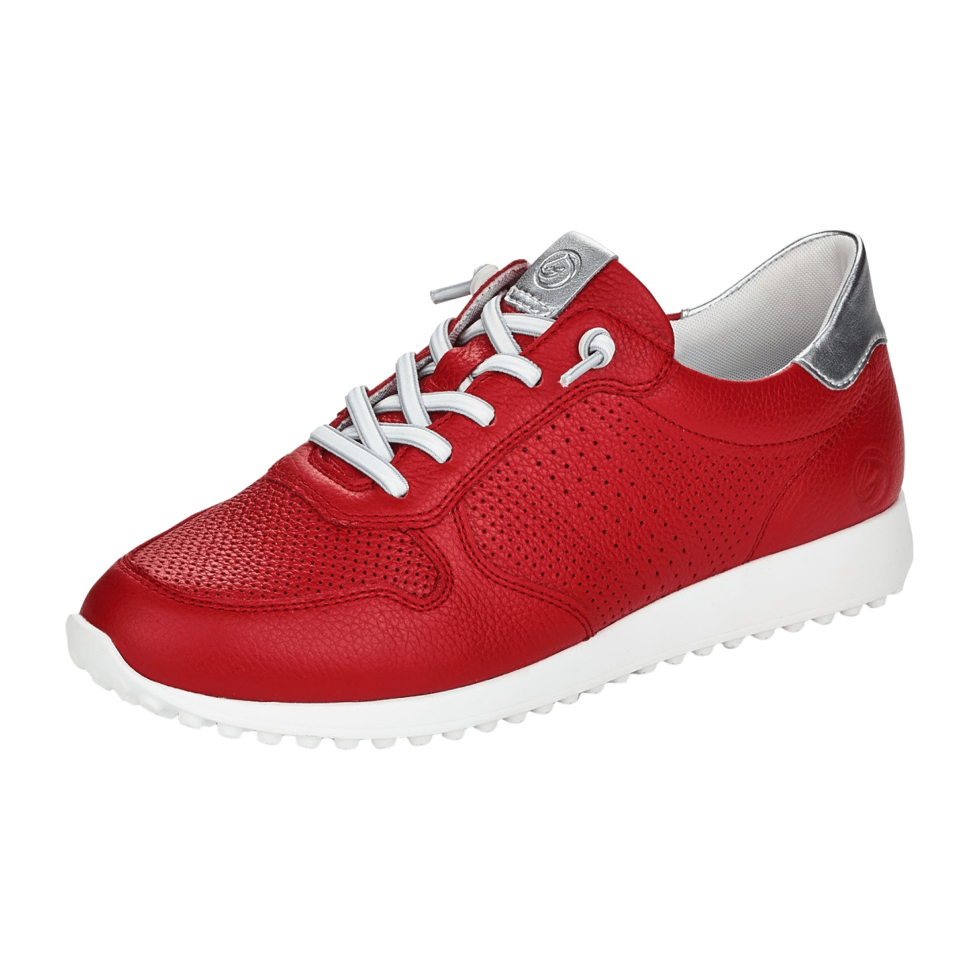 Remonte Red Leather Women's Shoes D310033 D31 with Removable Insole